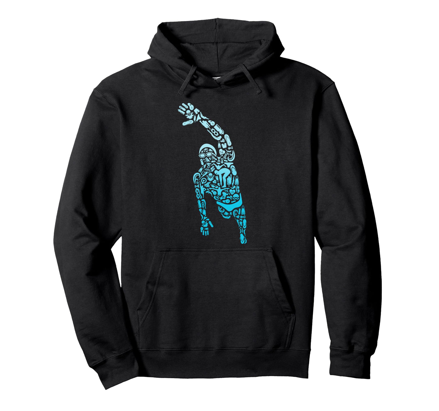 Swim Sport Athletes Swimmer Dad Hoodie - Novelty Apparel Men Women - T-Shirt, Sweatshirt, Hoodie