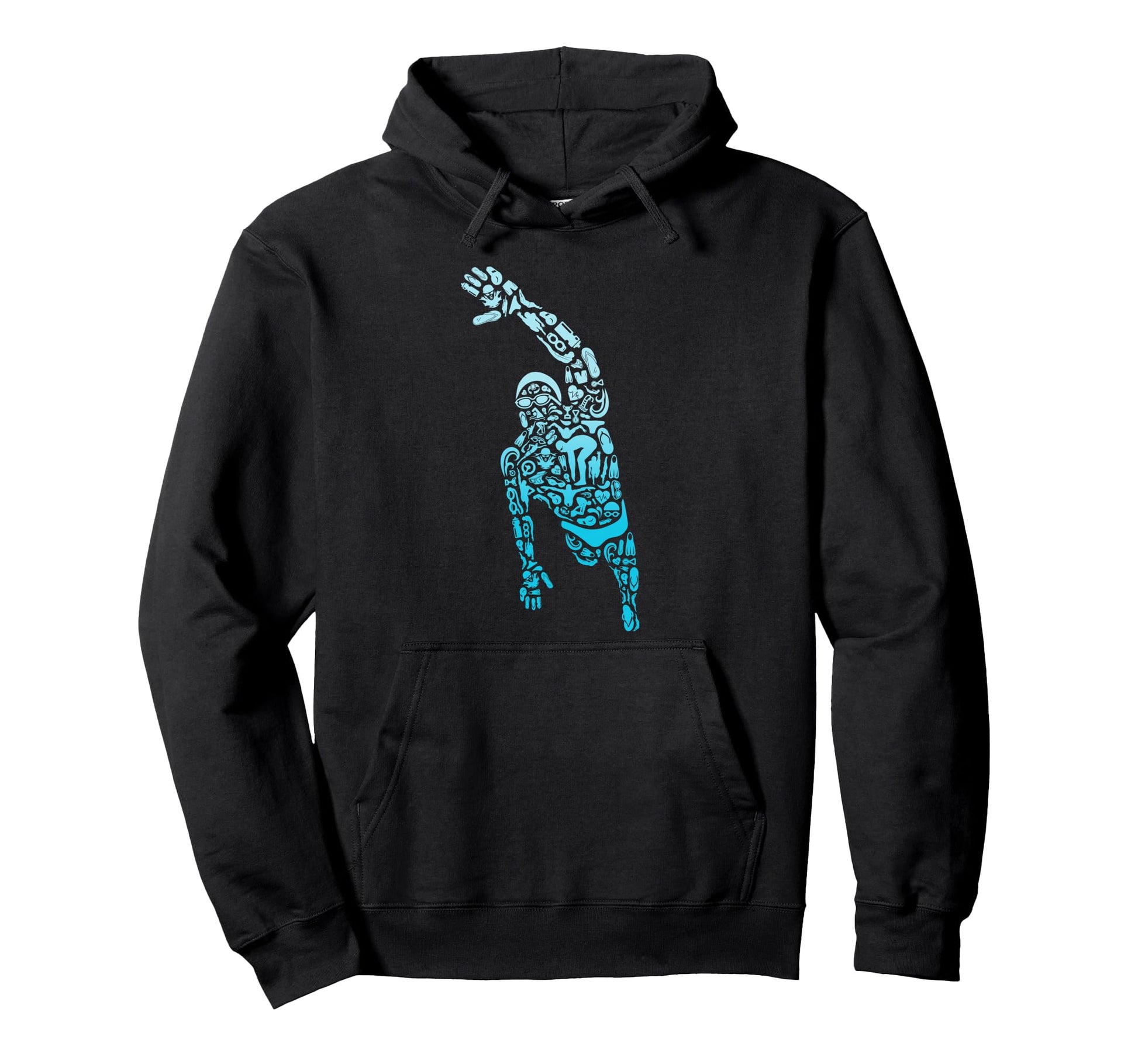 Swim Sport Athletes Swimmer Dad Hoodie - Novelty Apparel Men Women - T-Shirt, Sweatshirt, Hoodie