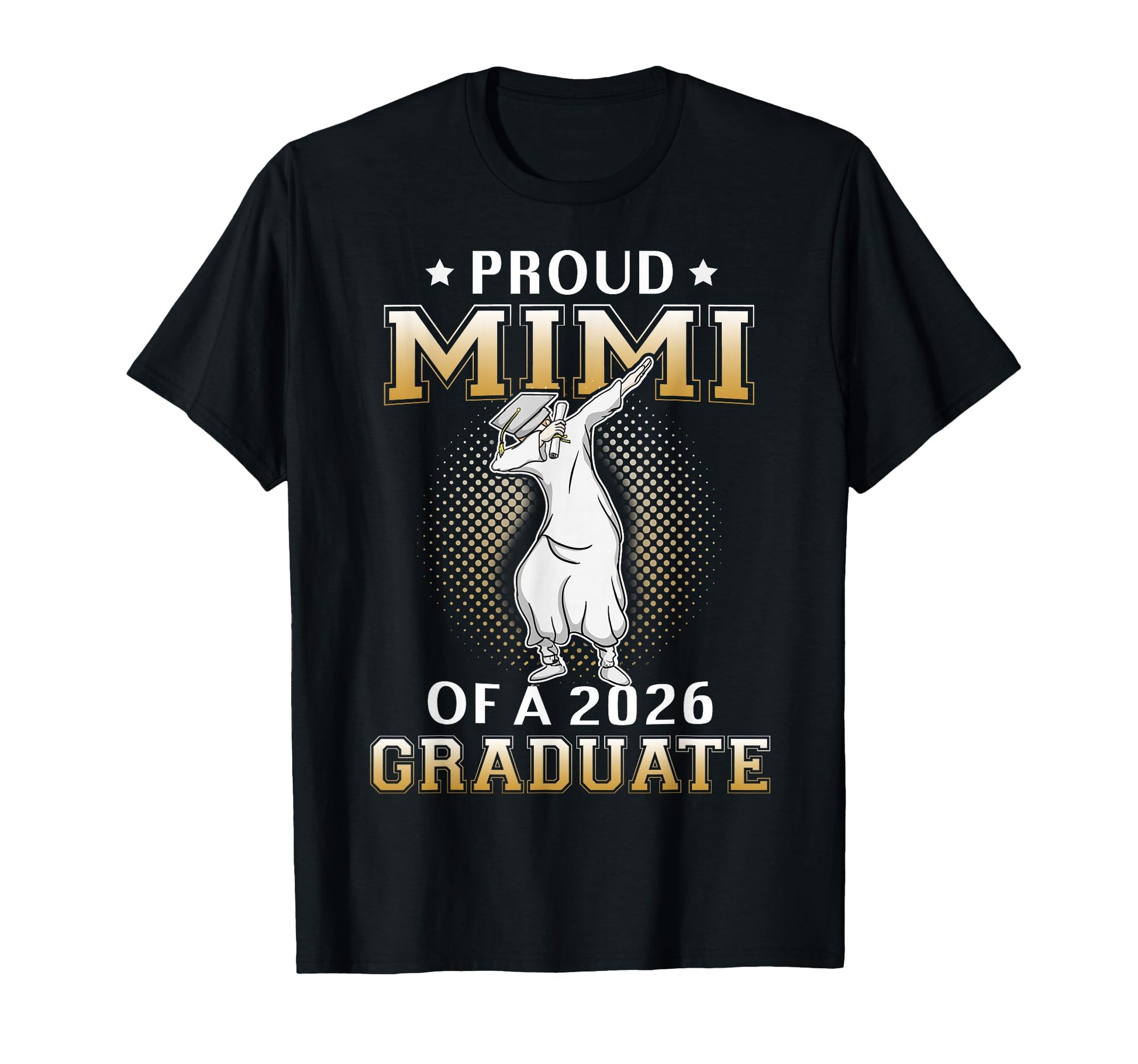 Proud Mimi 2026 Graduate Dabbing Senior T-Shirt - Graphic Print for Adults - T-Shirt, Sweatshirt, Hoodie