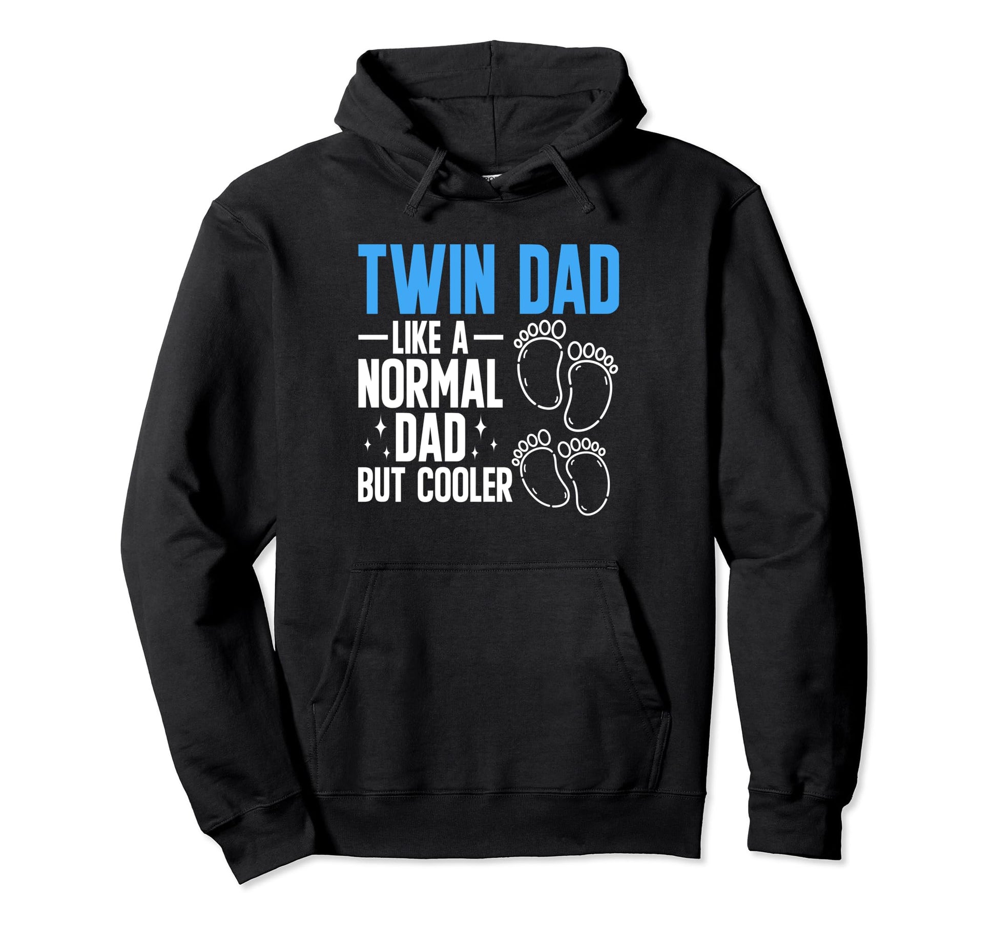 Dad Twins Father Two Twin Dad Hoodie - Unique Graphic for Adults - T-Shirt, Sweatshirt, Hoodie