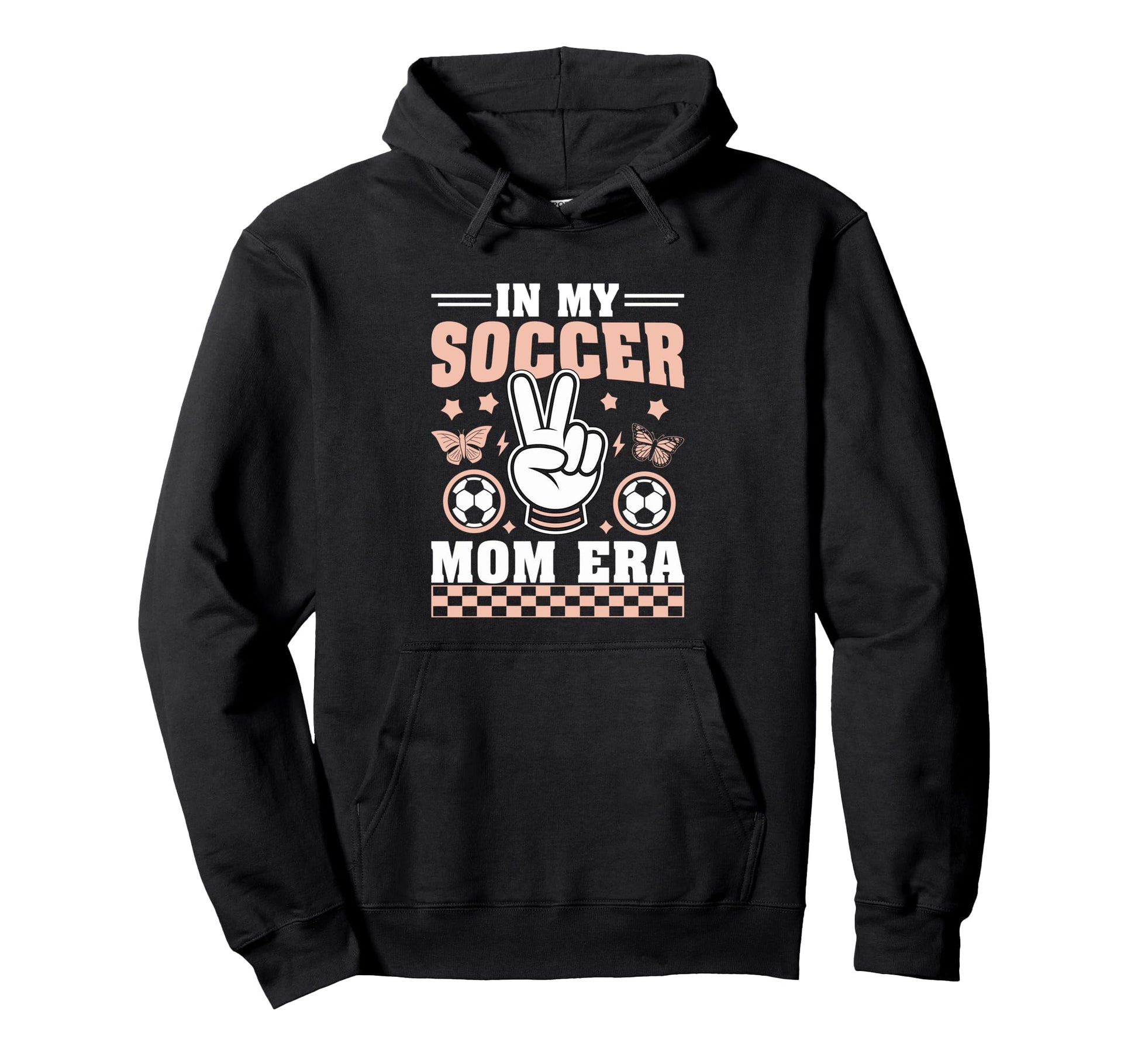 My Soccer Mom Era Football Butterflies Hoodie - Trendy Graphic for Adults - T-Shirt, Sweatshirt, Hoodie