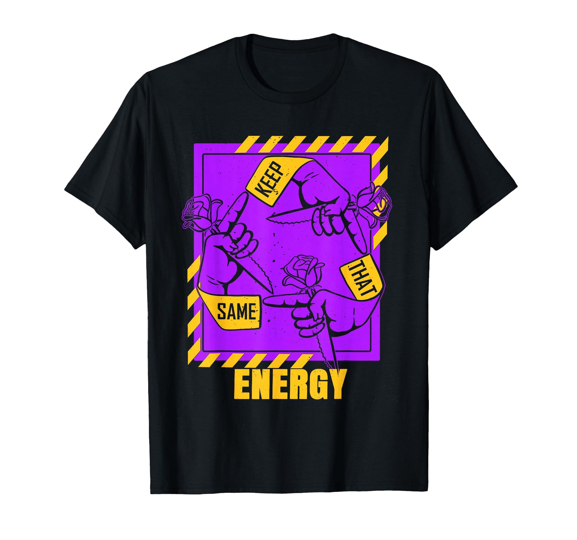 Purple And Golds Keep That Same Energy T-Shirt - Minimalist Print Unisex - T-Shirt, Sweatshirt, Hoodie