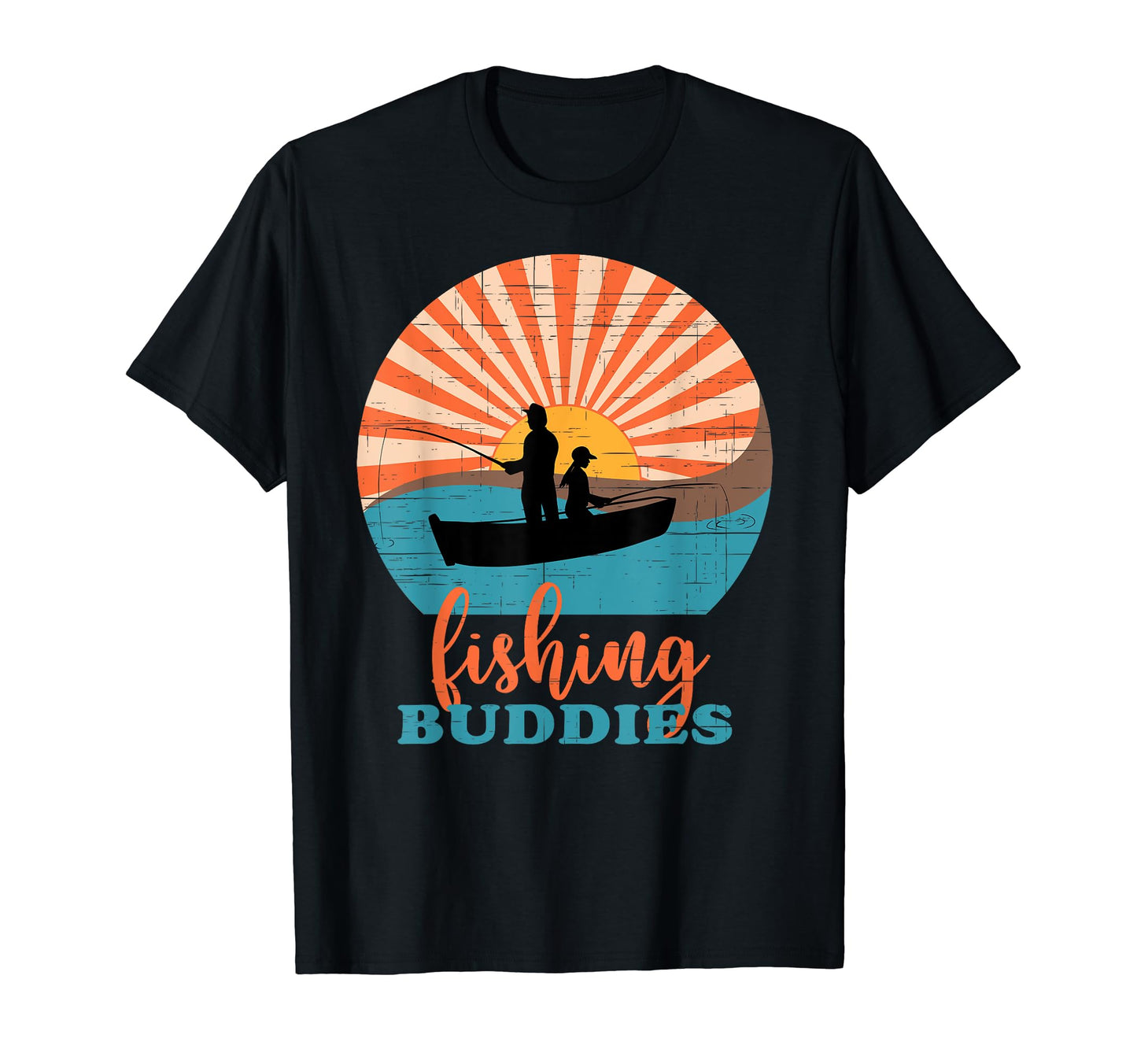 Fishing Buddies Dad And Daughter T-Shirt - Streetwear Style for Adults - T-Shirt, Sweatshirt, Hoodie