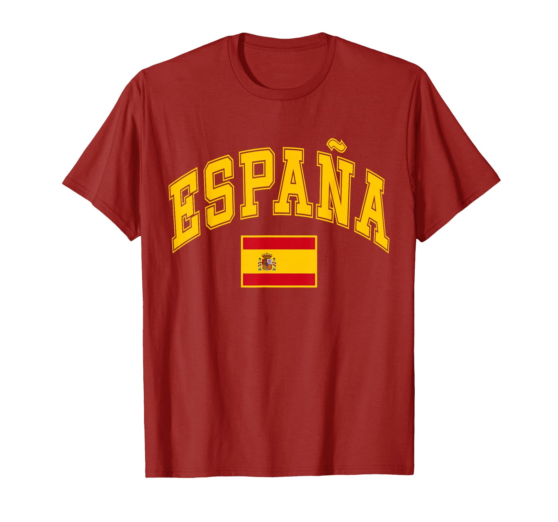 Spain Spanish Flag Espana T-Shirt - Custom Art Print Men Women - T-Shirt, Sweatshirt, Hoodie