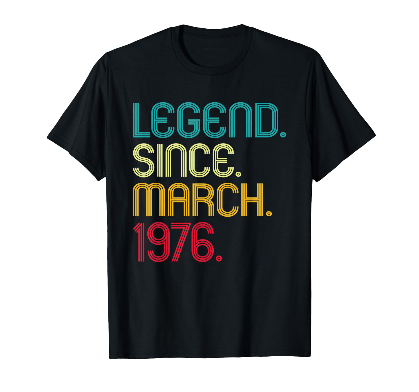 Legend Since March 1976 March 1976 T-Shirt - Minimalist Print Men Women - T-Shirt, Sweatshirt, Hoodie