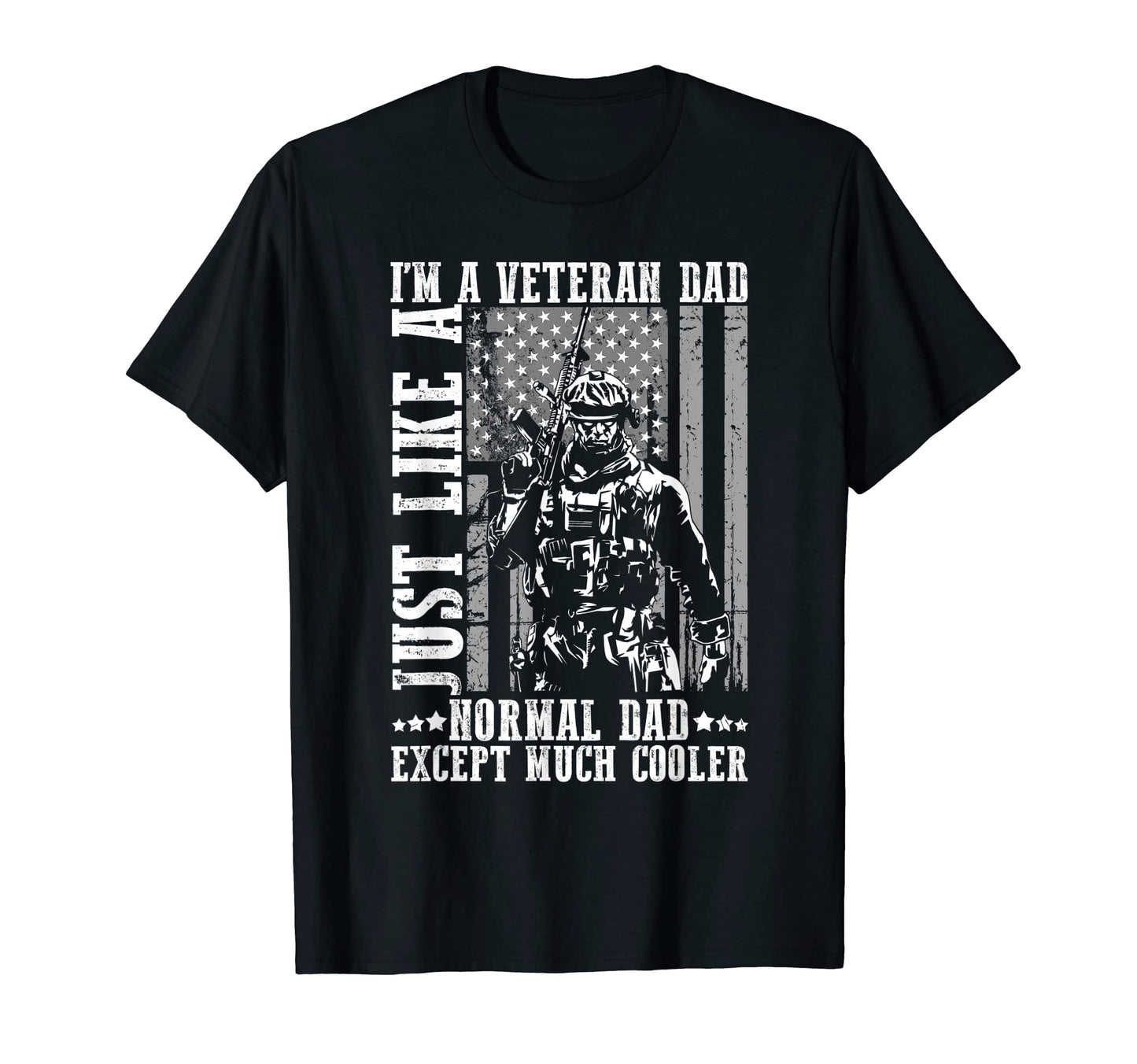 Mens Veteran Dad Best Dad Patriot T-Shirt - Minimalist Print for Adults - T-Shirt, Sweatshirt, Hoodie
