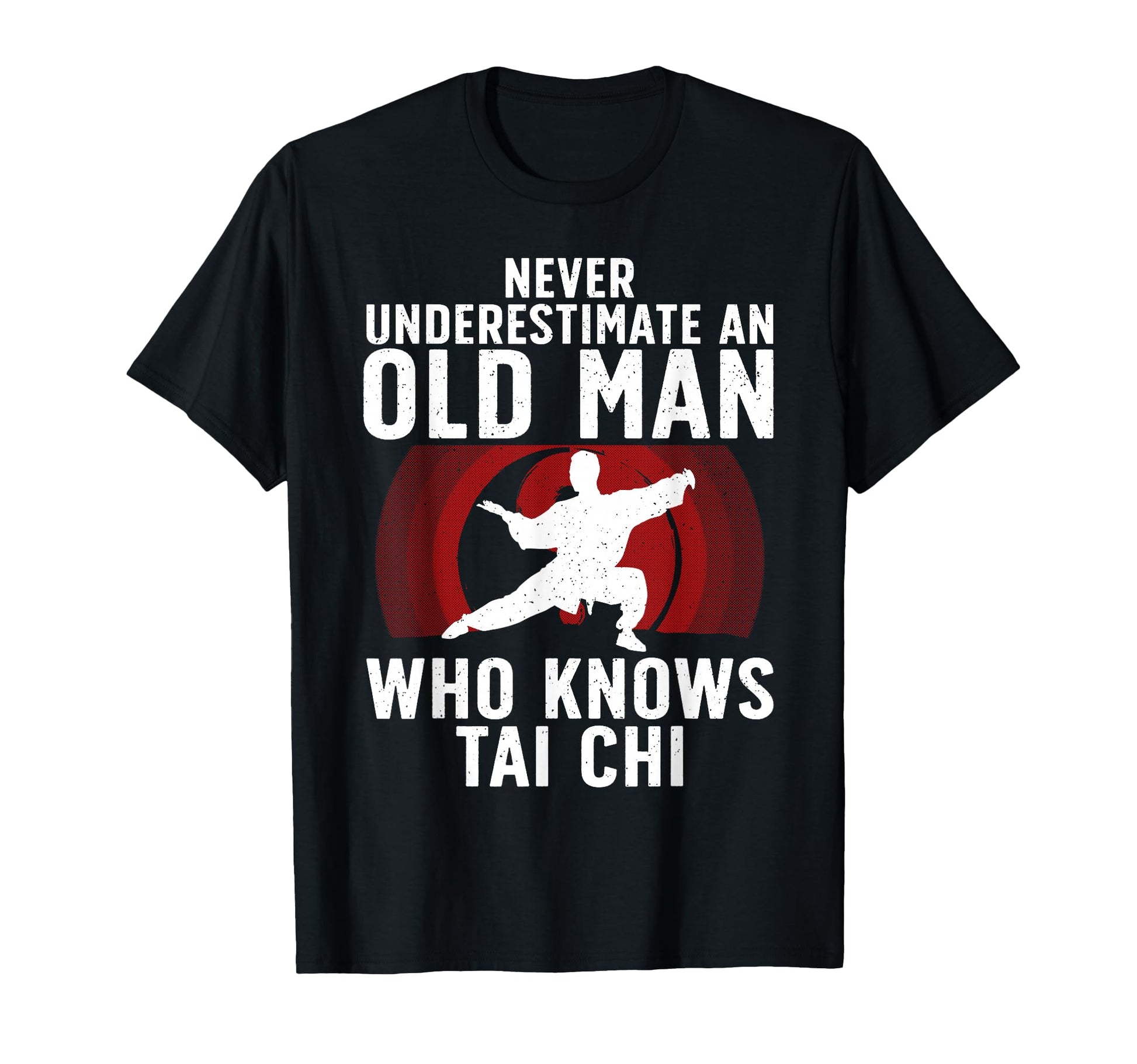 Tai Chi Art Grandpa Martial Arts Tai T-Shirt - Minimalist Print for Adults - T-Shirt, Sweatshirt, Hoodie