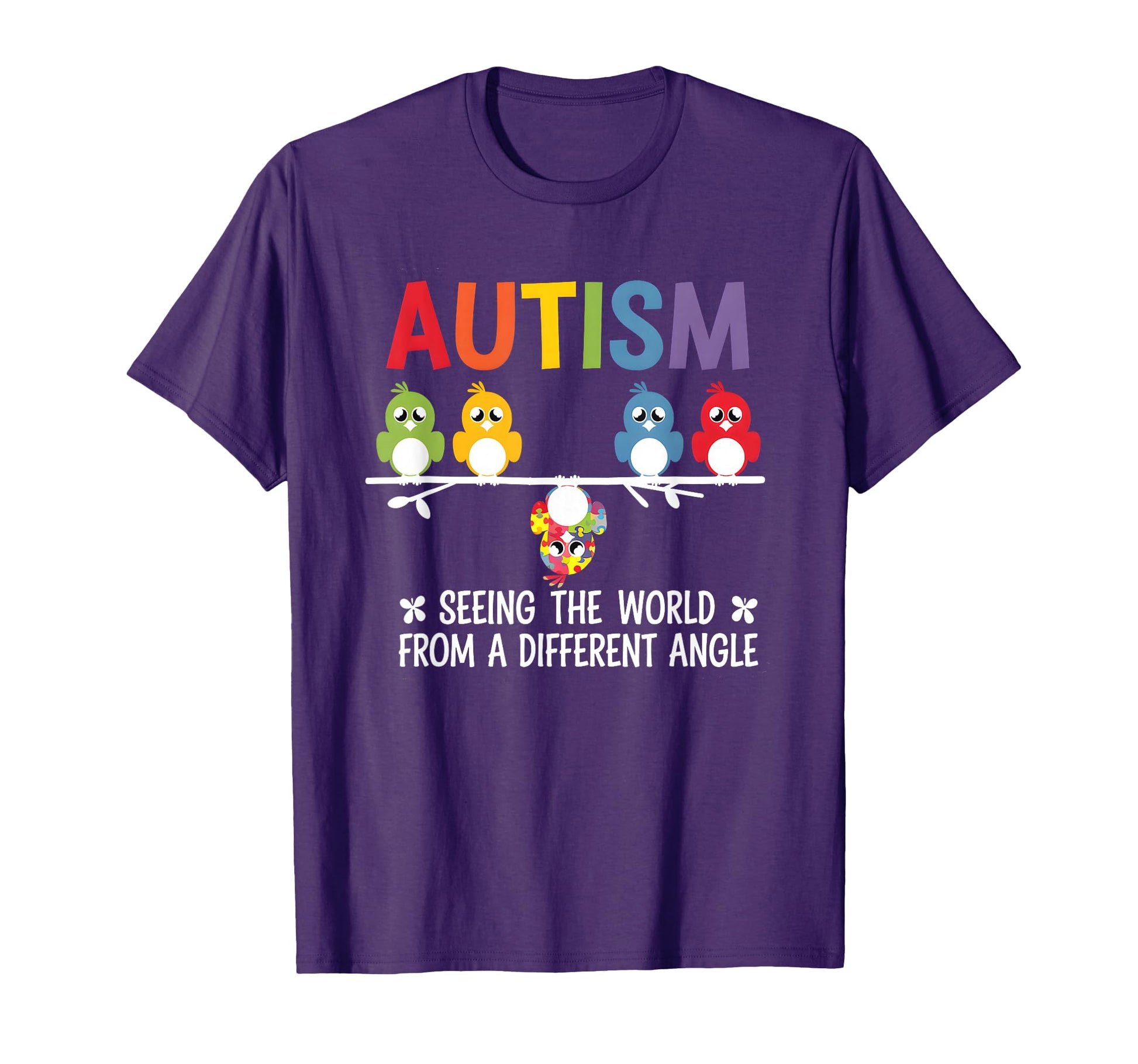Autism Seeing World From Different Angle T-Shirt - Graphic Print Unisex - T-Shirt, Sweatshirt, Hoodie