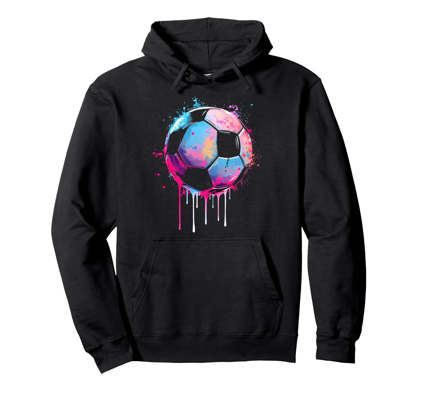 Soccer Awesome Colorful Soccer Drip Hoodie - Minimalist Print Unisex - T-Shirt, Sweatshirt, Hoodie