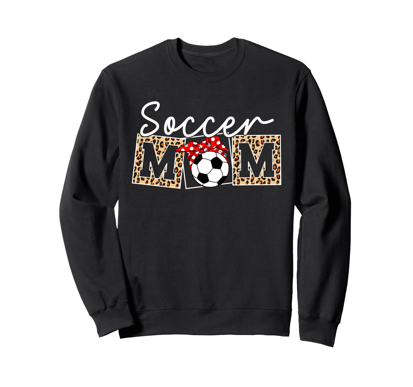 Leopard Soccer Mom Life Game Day Sweatshirt - Graphic Print Men Women - T-Shirt, Sweatshirt, Hoodie