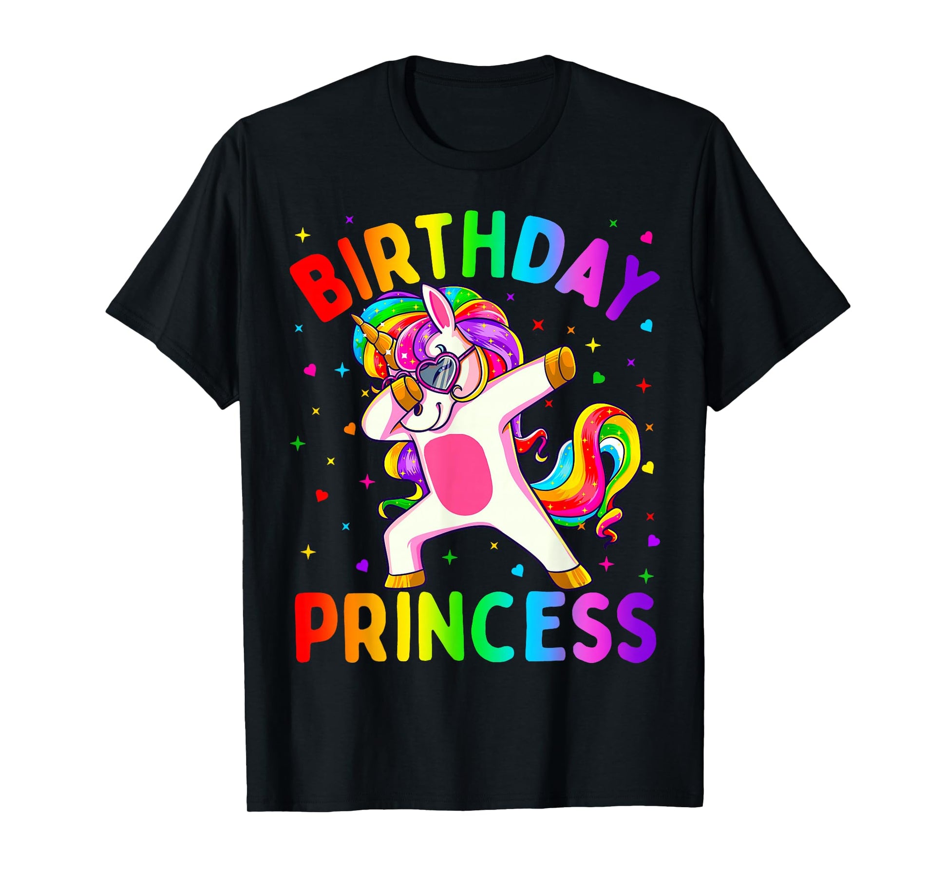 Birthday Princess Dabbing Unicorn T-Shirt - Streetwear Style Men Women - T-Shirt, Sweatshirt, Hoodie