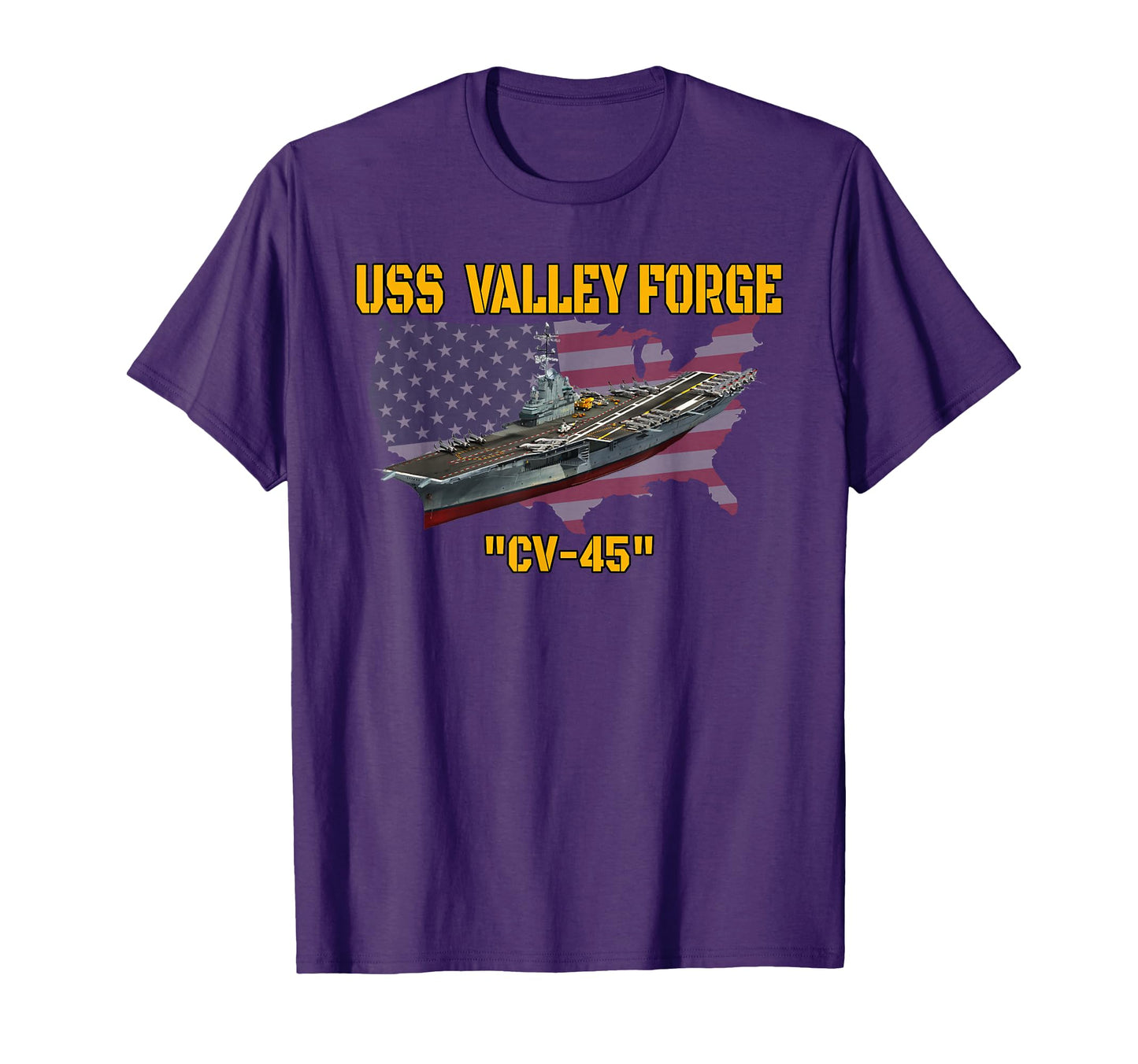 Aircraft Carrier Uss Valley T-Shirt - Casual Everyday Wear for Adults - T-Shirt, Sweatshirt, Hoodie