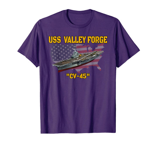 Aircraft Carrier Uss Valley T-Shirt - Casual Everyday Wear for Adults - T-Shirt, Sweatshirt, Hoodie