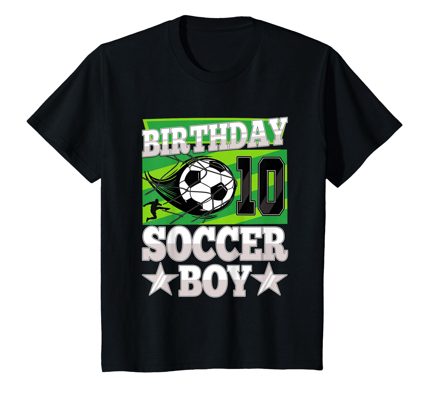 Soccer Birthday Party 10Th Birthday 10 T-Shirt - Custom Art Print Unisex - T-Shirt, Sweatshirt, Hoodie