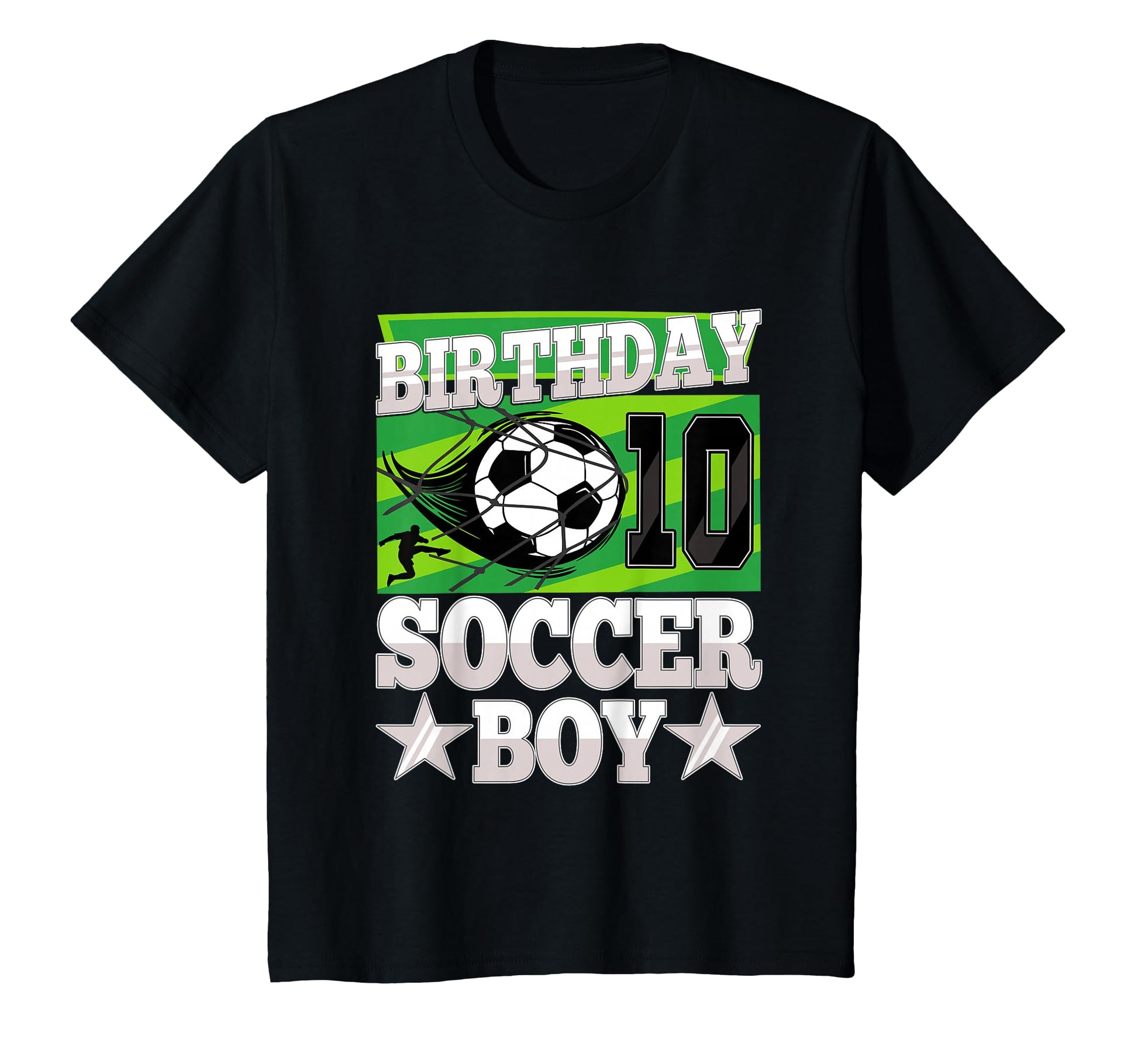 Soccer Birthday Party 10Th Birthday 10 T-Shirt - Custom Art Print Unisex - T-Shirt, Sweatshirt, Hoodie