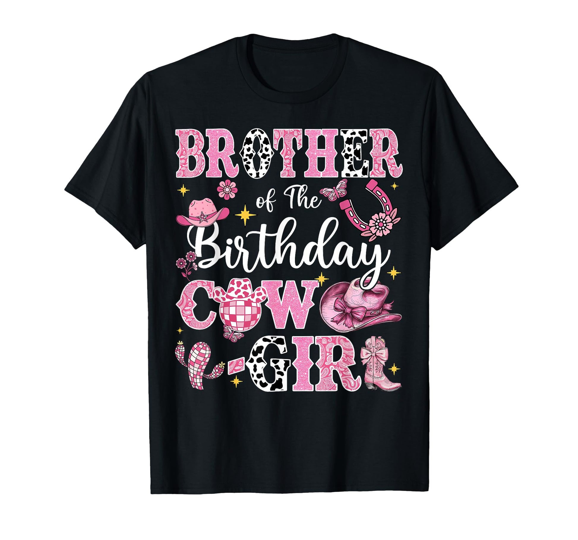 Brother Birthday Cow Rodeo Brother Bday T-Shirt - Novelty Apparel Unisex - T-Shirt, Sweatshirt, Hoodie