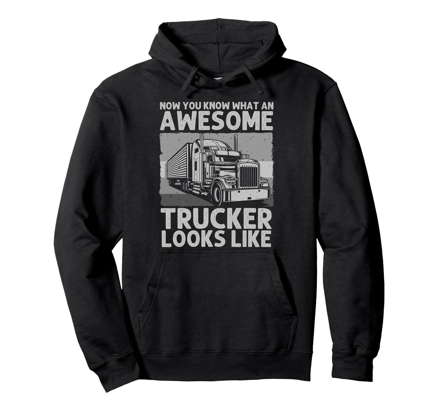 Best Truck Driver Art Dad Trucking Cdl Hoodie - Minimalist Print Men Women - T-Shirt, Sweatshirt, Hoodie