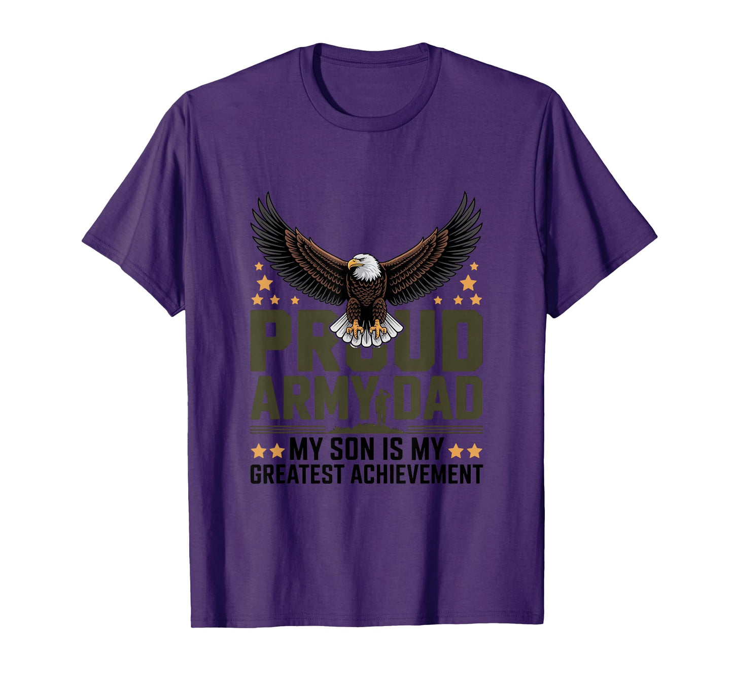 Proud Army Dad 4Th July Achievement T-Shirt - Unique Graphic Unisex - T-Shirt, Sweatshirt, Hoodie