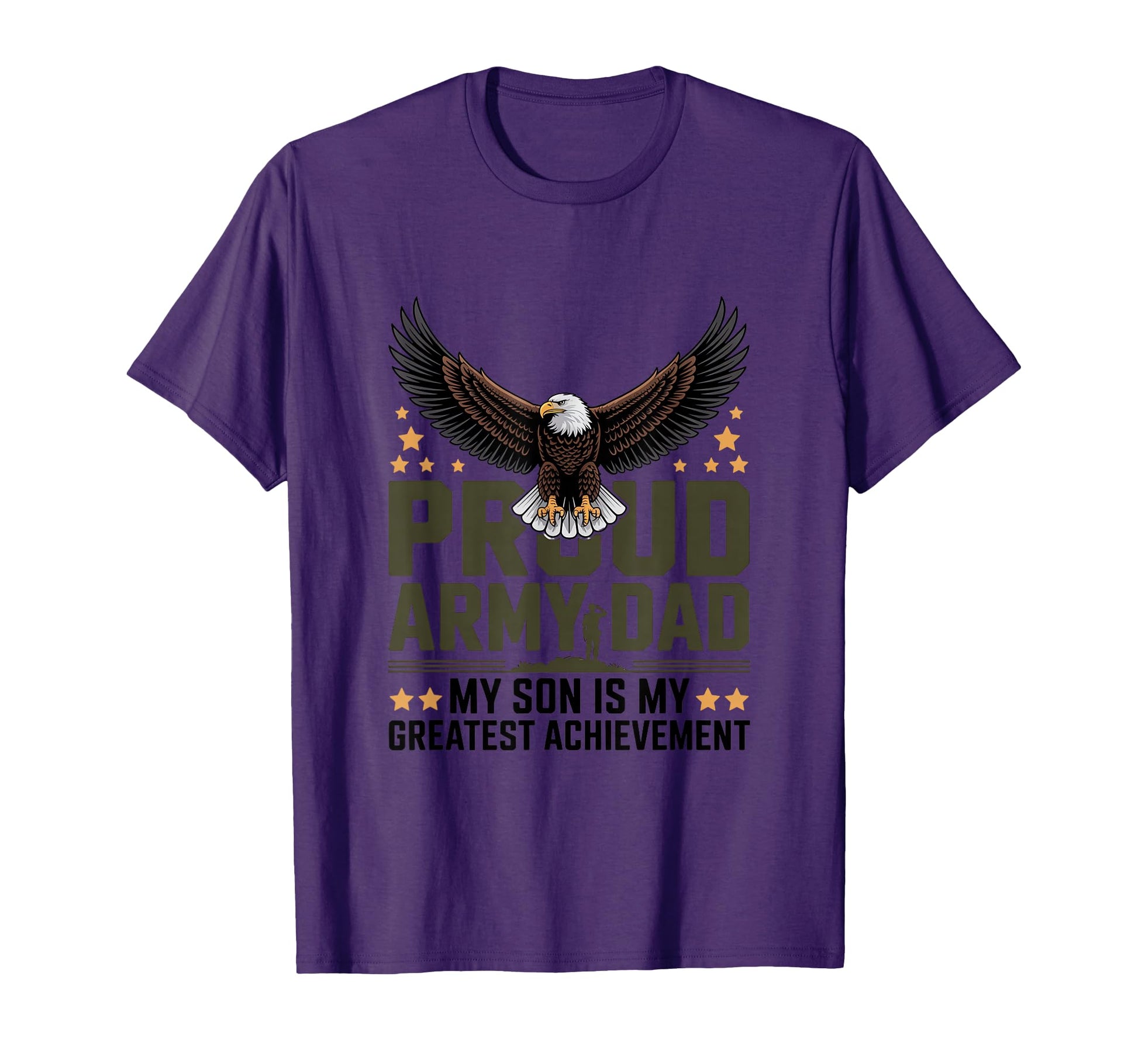 Proud Army Dad 4Th July Achievement T-Shirt - Unique Graphic Unisex - T-Shirt, Sweatshirt, Hoodie