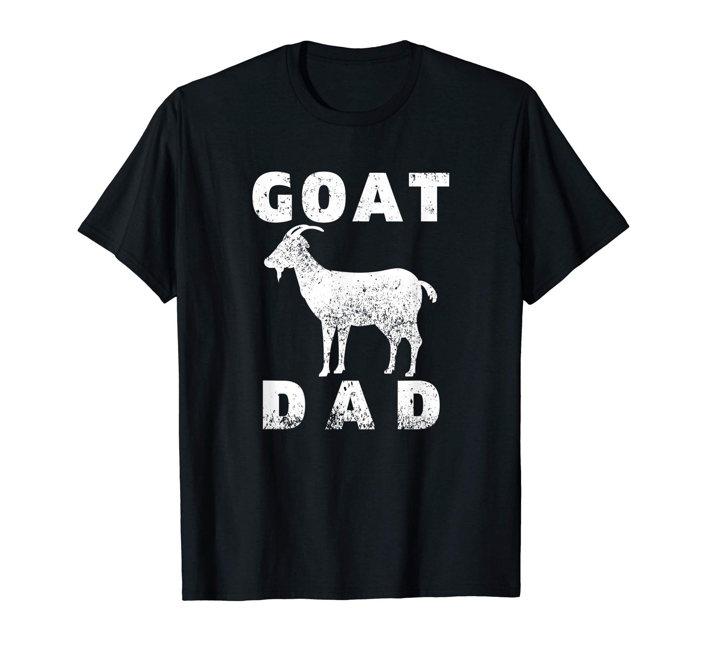 Mens Funny Goat Dad Distressed Gift T-Shirt - Minimalist Print Men Women - T-Shirt, Sweatshirt, Hoodie