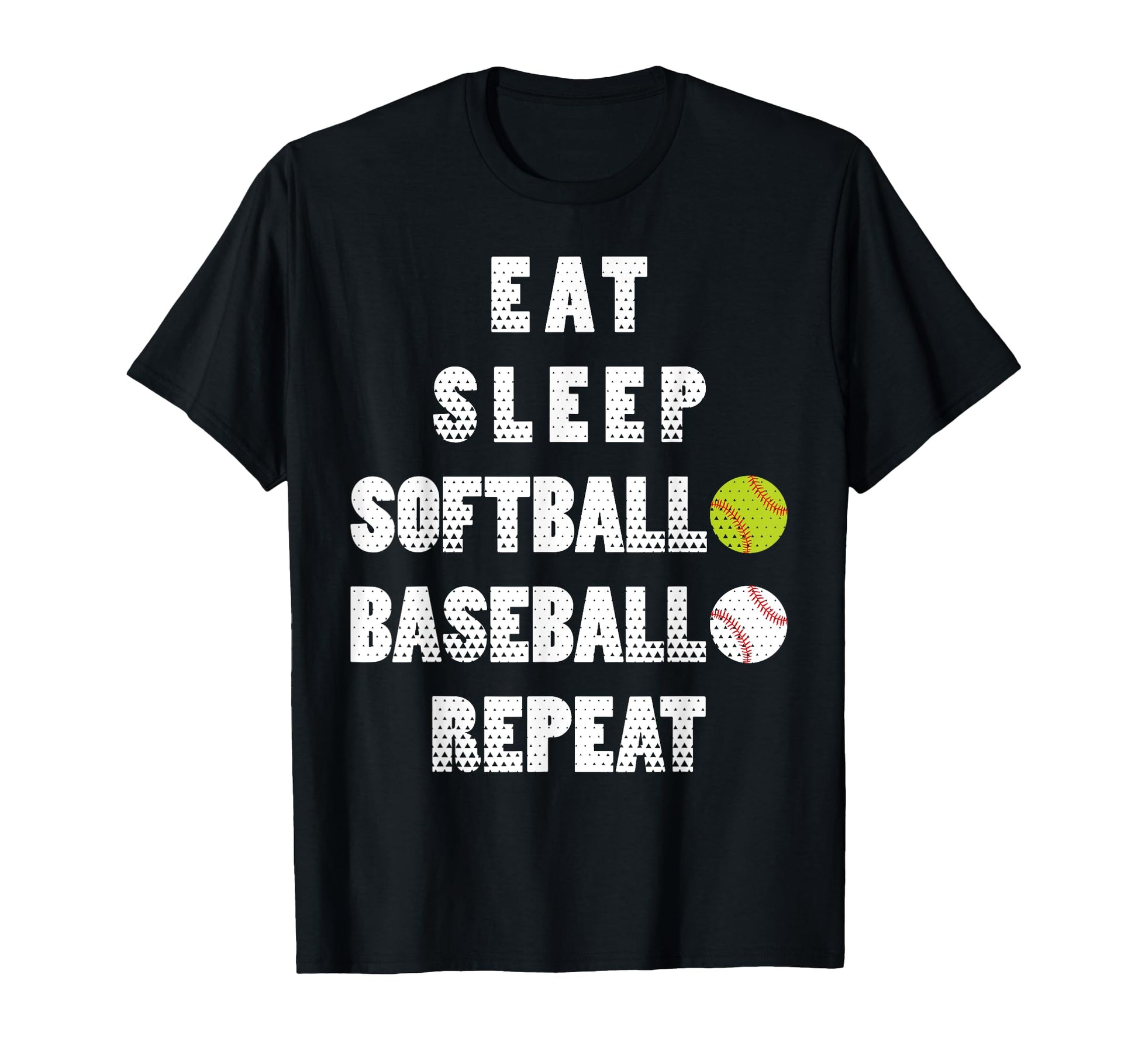 Softball Baseball Repeat Ball Mom T-Shirt - Fun Novelty Design for Adults - T-Shirt, Sweatshirt, Hoodie