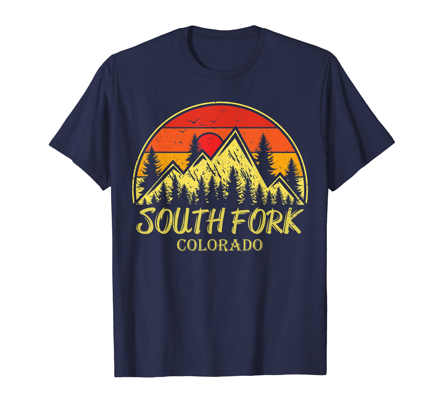 South Fork Colorado Co Mountains T-Shirt - Casual Everyday Wear Men Women - T-Shirt, Sweatshirt, Hoodie