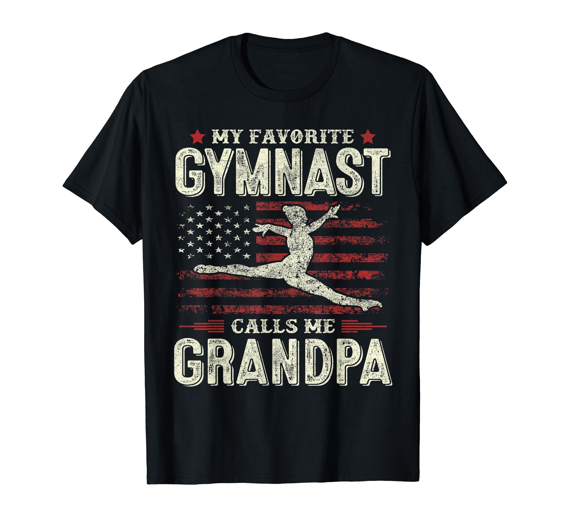 My Favorite Gymnast Calls Me Grandpa T-Shirt - Novelty Apparel for Adults - T-Shirt, Sweatshirt, Hoodie