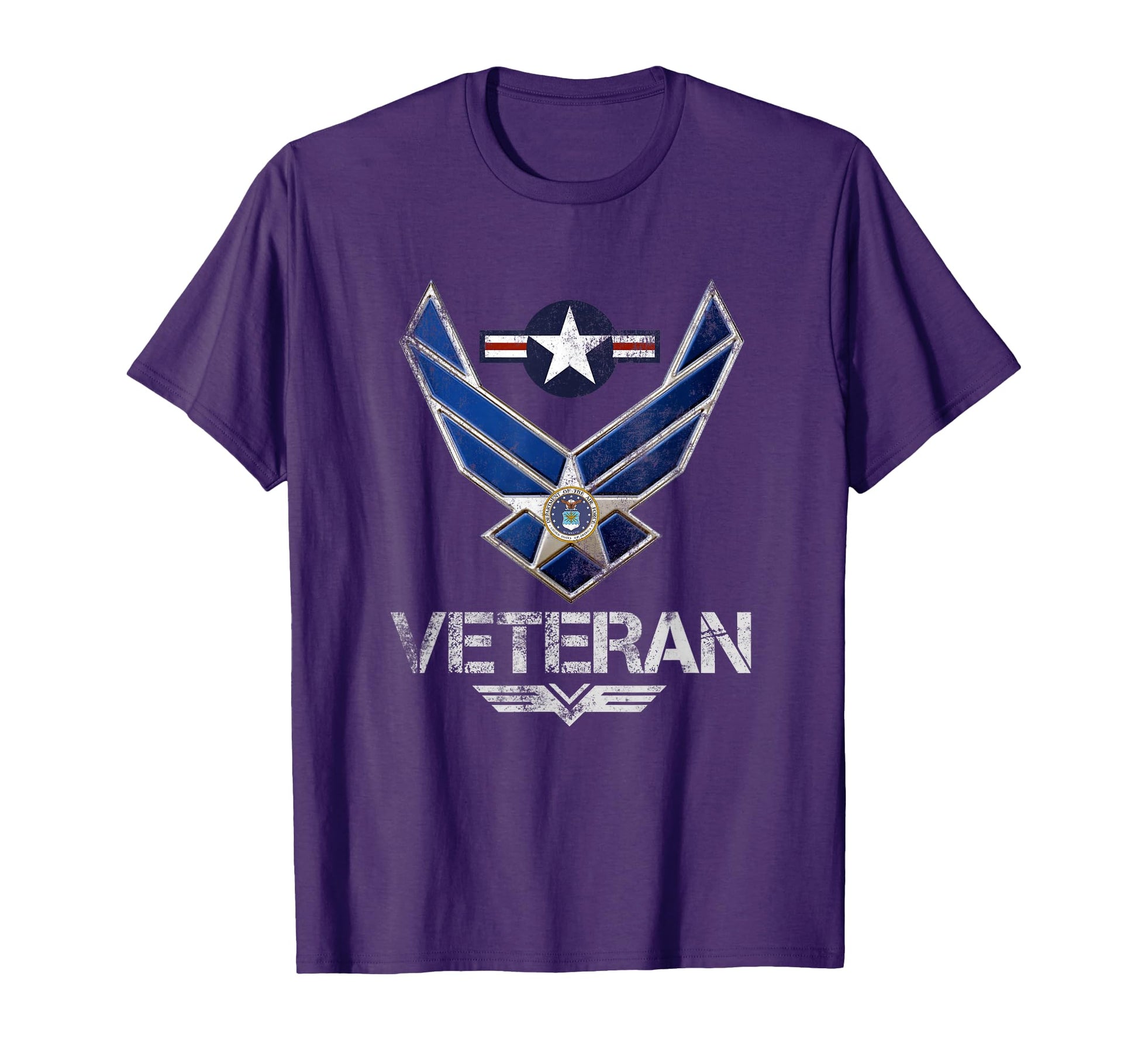 U S Air Force Veteran Usaf Flag T-Shirt - Fun Novelty Design for Adults - T-Shirt, Sweatshirt, Hoodie