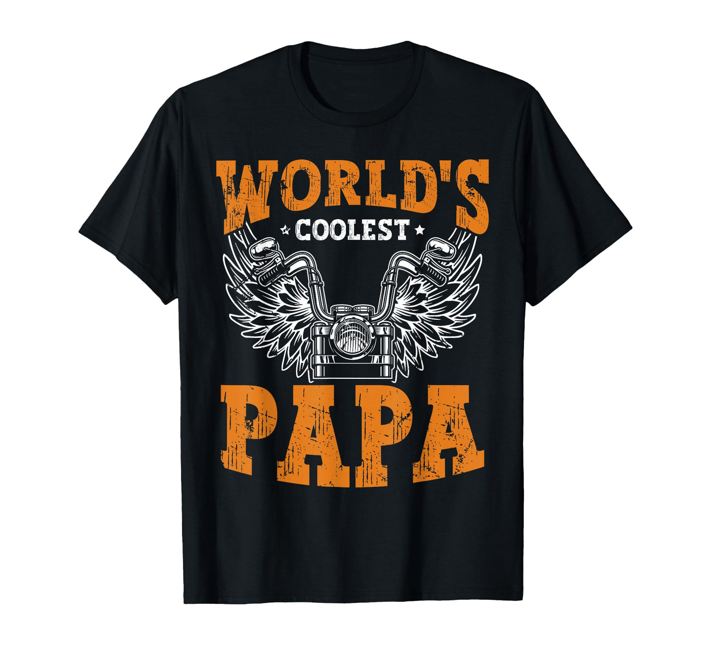 Mens Worlds Coolest Papa Best Dad T-Shirt - Minimalist Print for Adults - T-Shirt, Sweatshirt, Hoodie