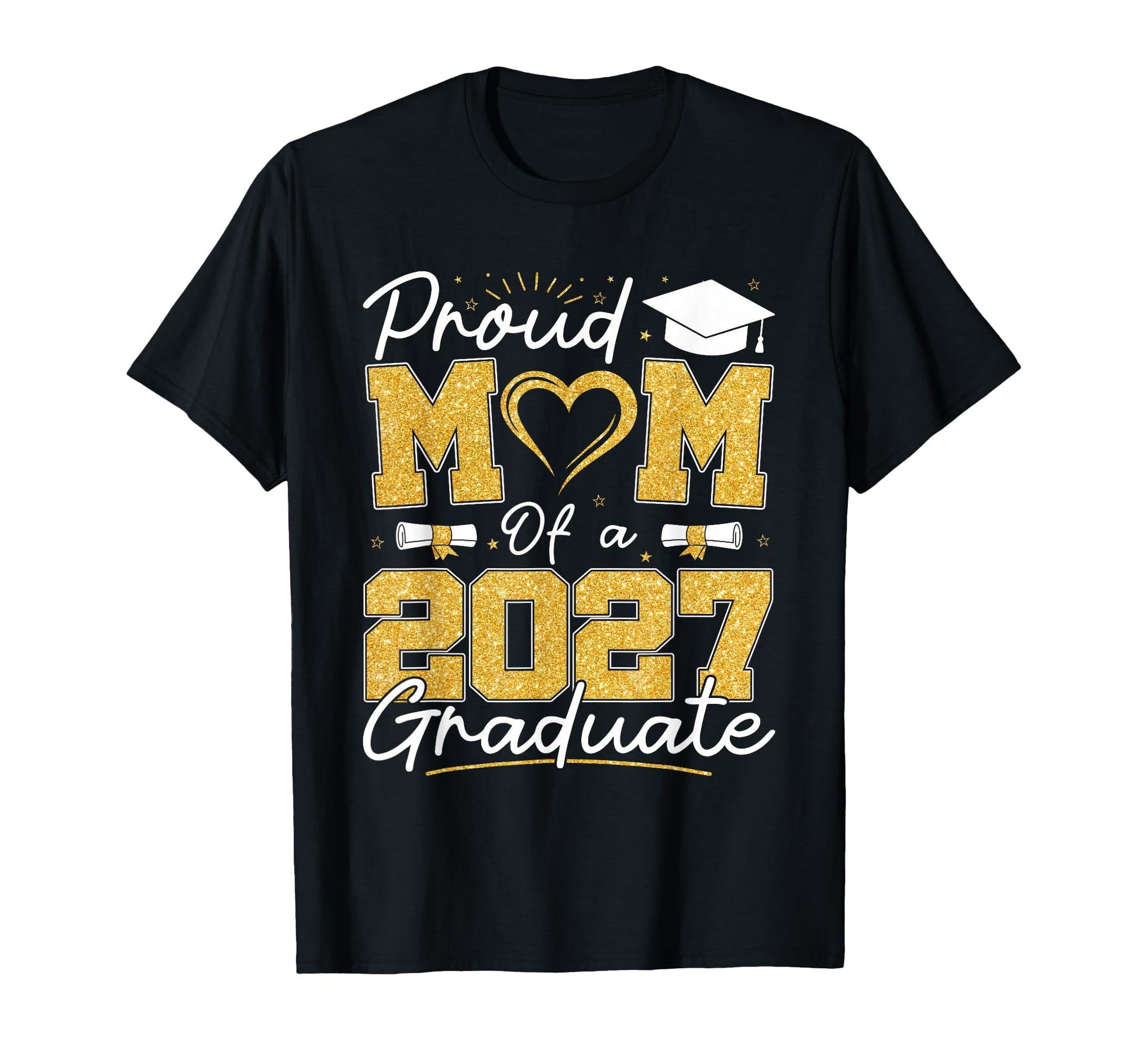 Proud Mom 2027 Graduate Senior Class T-Shirt - Aesthetic Graphic Unisex - T-Shirt, Sweatshirt, Hoodie