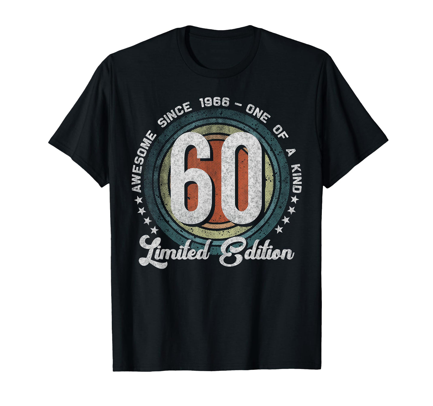 60 Year Old Gifts 1966 60Th Birthday T-Shirt - Custom Art Print Unisex - T-Shirt, Sweatshirt, Hoodie