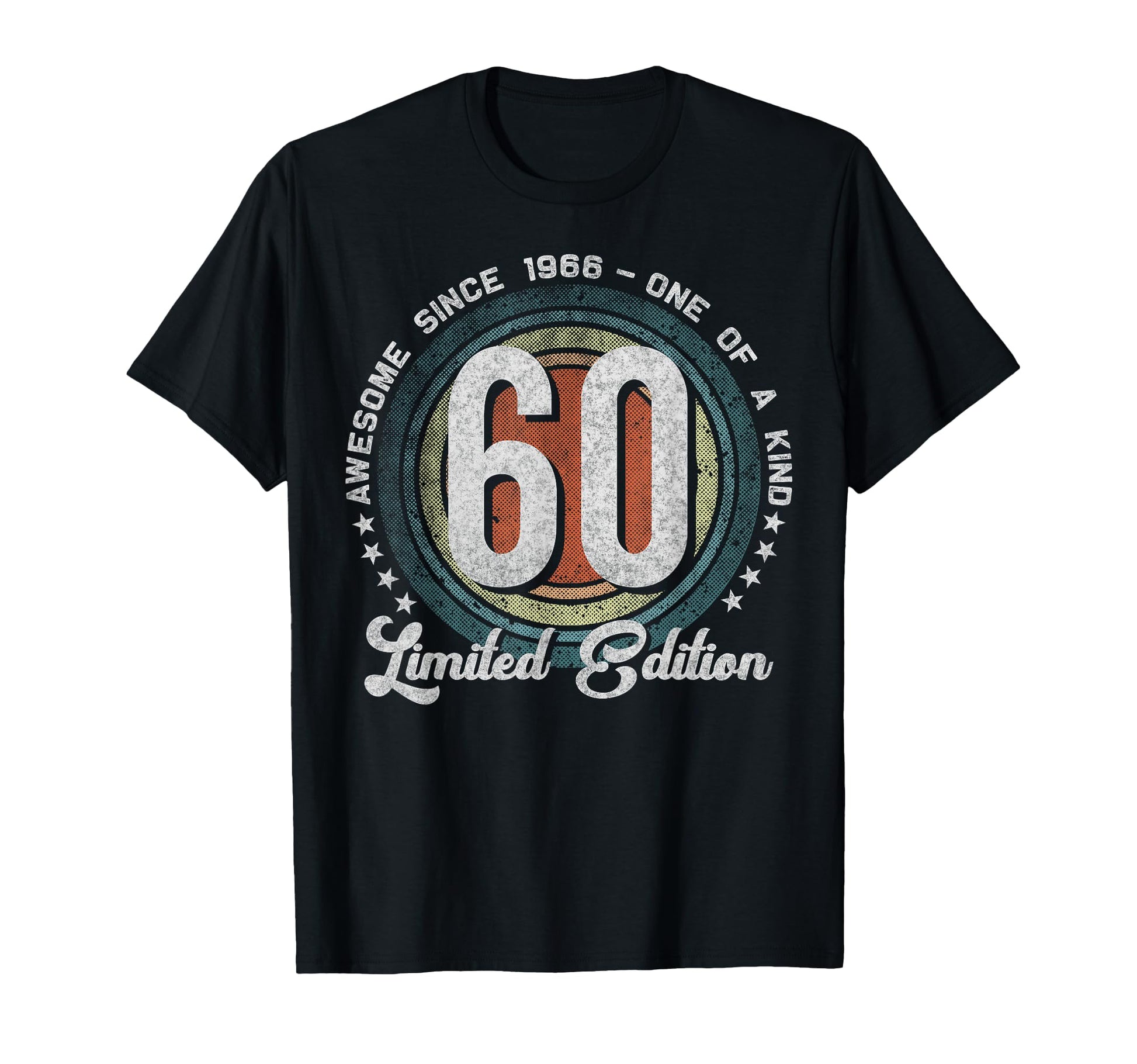60 Year Old Gifts 1966 60Th Birthday T-Shirt - Custom Art Print Unisex - T-Shirt, Sweatshirt, Hoodie