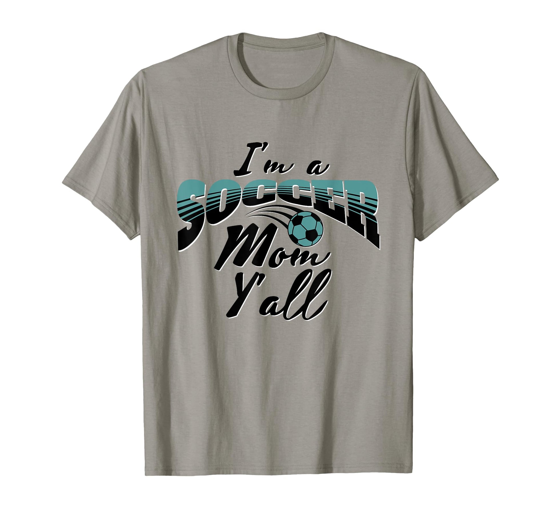 Mom Soccer Lover Soccer Mom Gift Teal T-Shirt - Unique Graphic Men Women - T-Shirt, Sweatshirt, Hoodie
