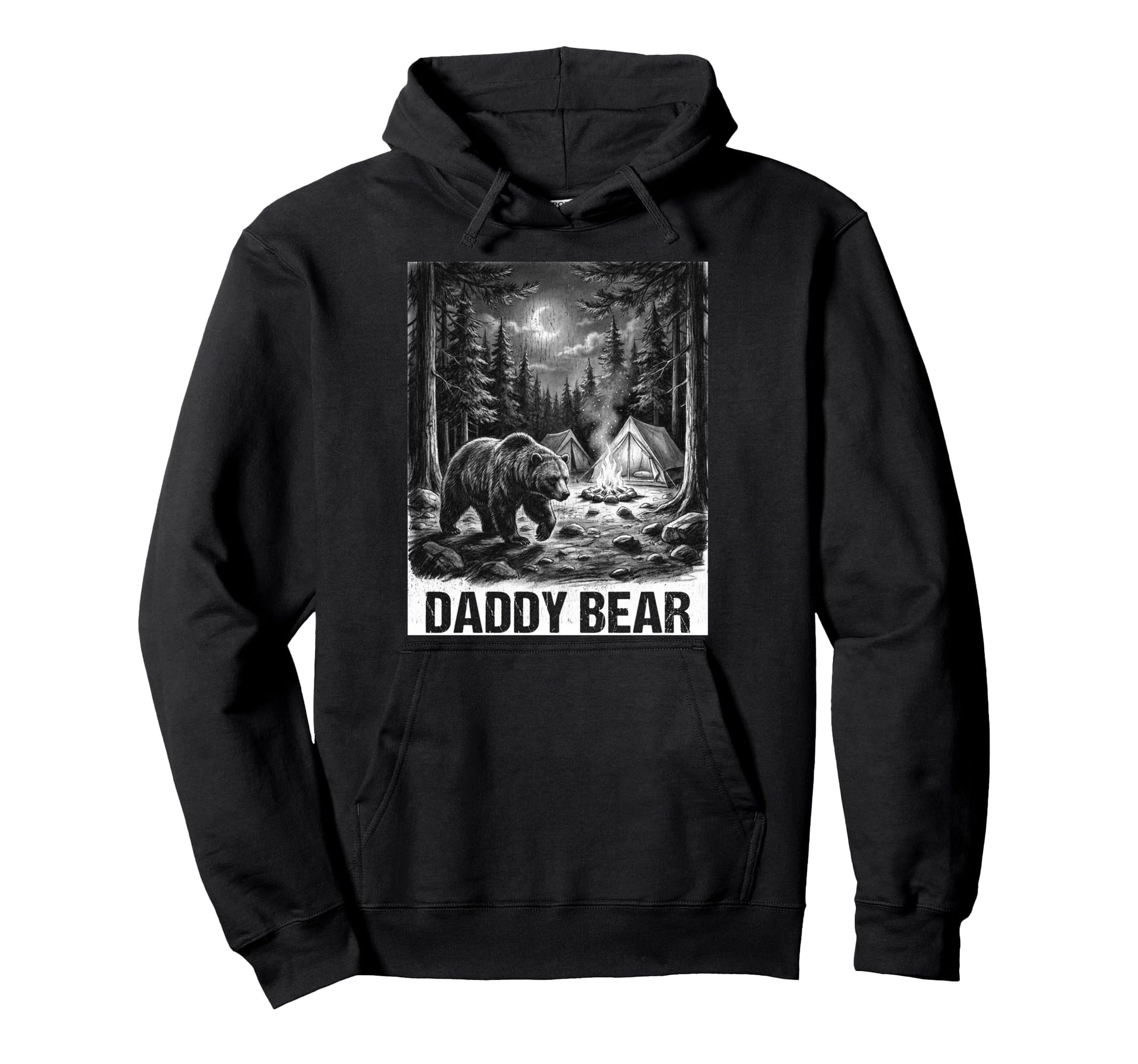 Daddy Bear Family Matching Dad Hoodie - Trendy Graphic for Adults - T-Shirt, Sweatshirt, Hoodie