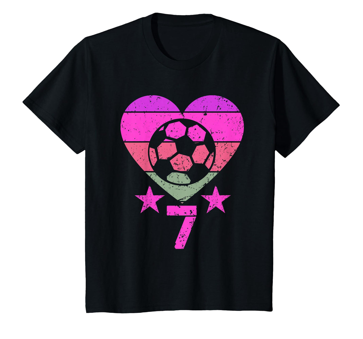 Soccer Birthday 7 Year Old Seventh T-Shirt - Casual Everyday Wear Unisex - T-Shirt, Sweatshirt, Hoodie