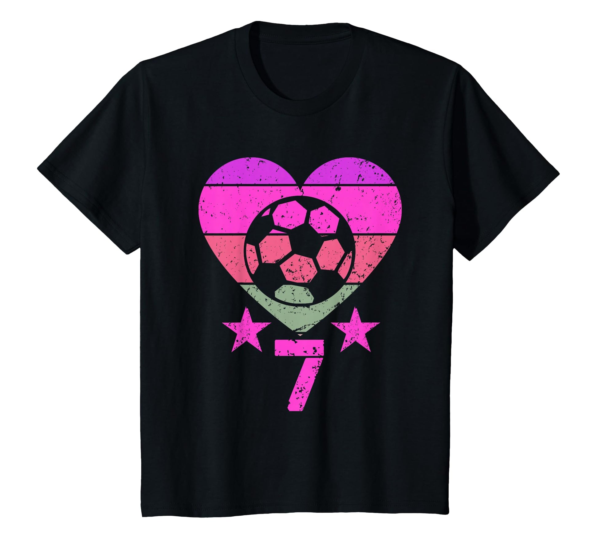 Soccer Birthday 7 Year Old Seventh T-Shirt - Casual Everyday Wear Unisex - T-Shirt, Sweatshirt, Hoodie