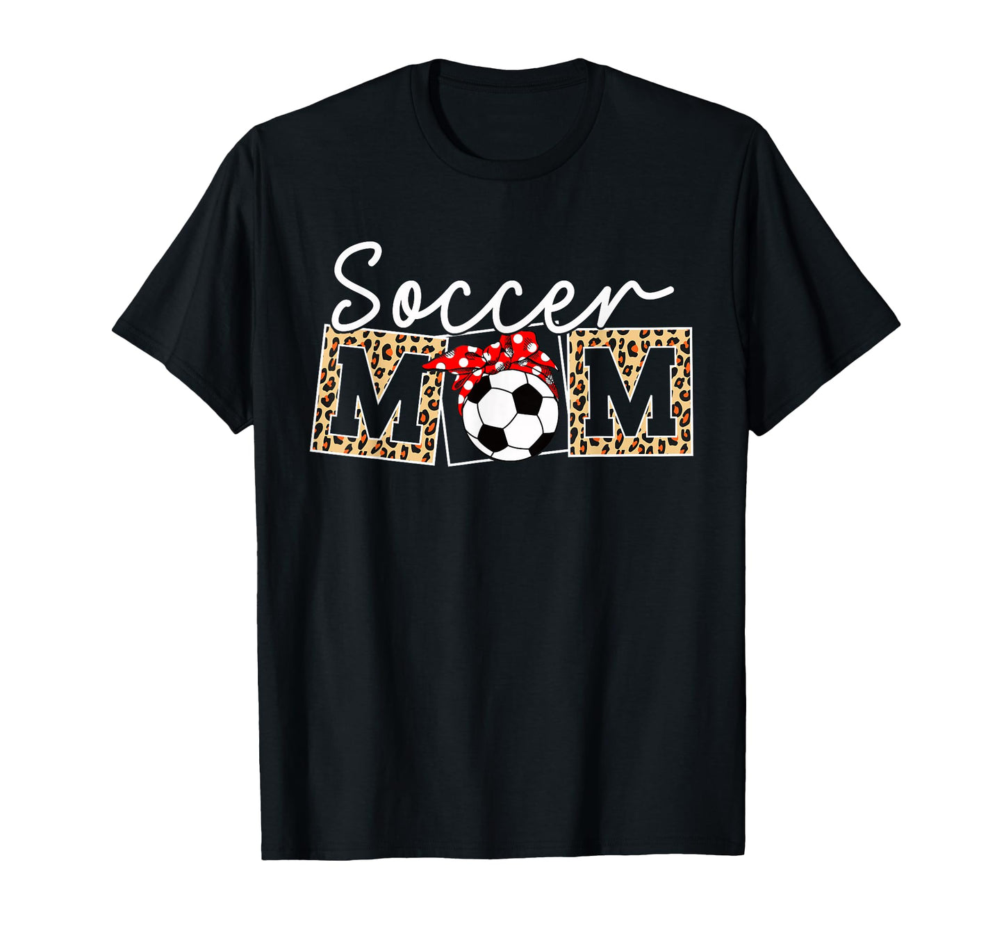 Leopard Soccer Mom Life Game Day Sports T-Shirt - Graphic Print for Adults - T-Shirt, Sweatshirt, Hoodie