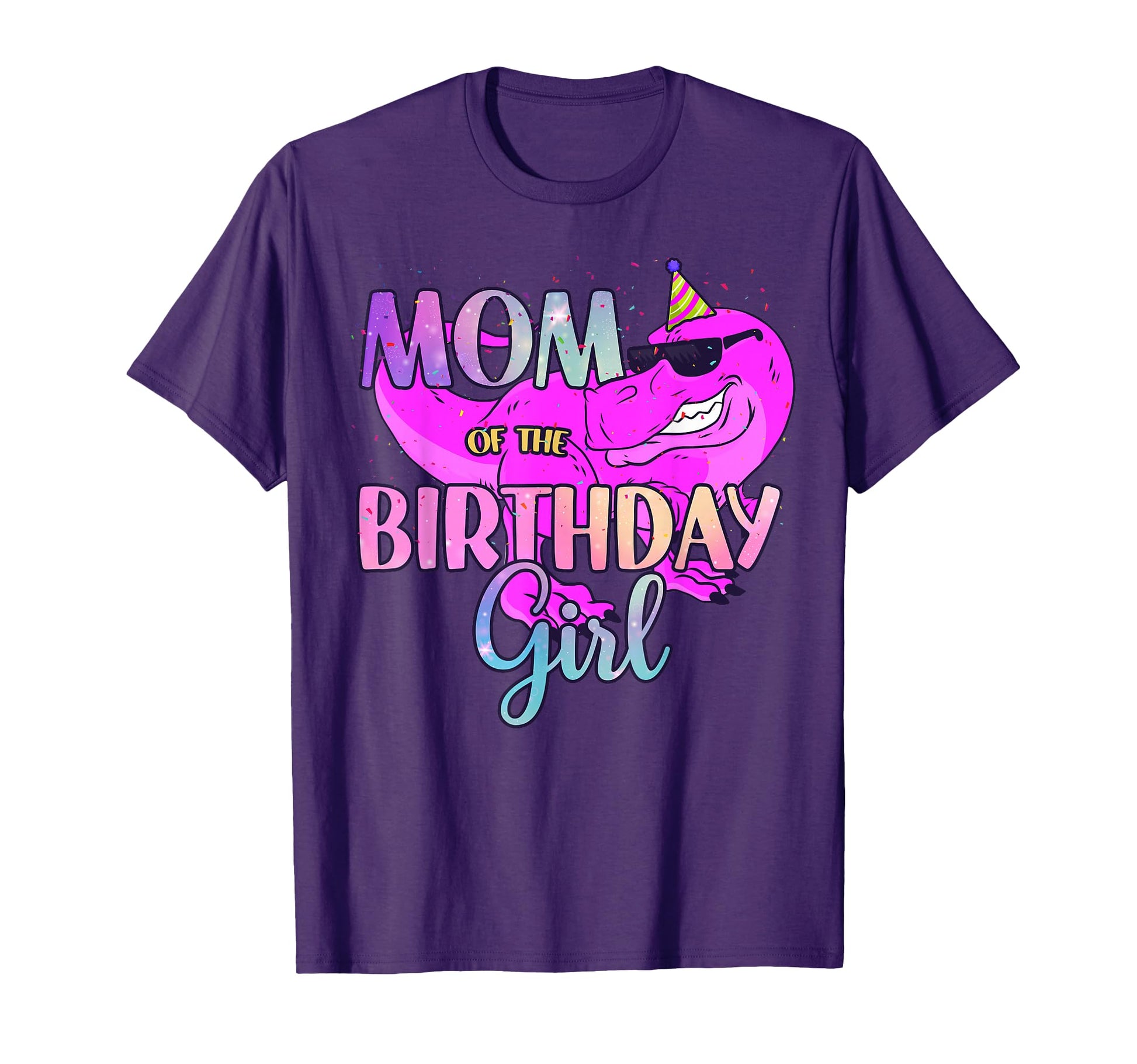 Dinosaur Mom Birthday Party T-Shirt - Minimalist Print Unisex - T-Shirt, Sweatshirt, Hoodie
