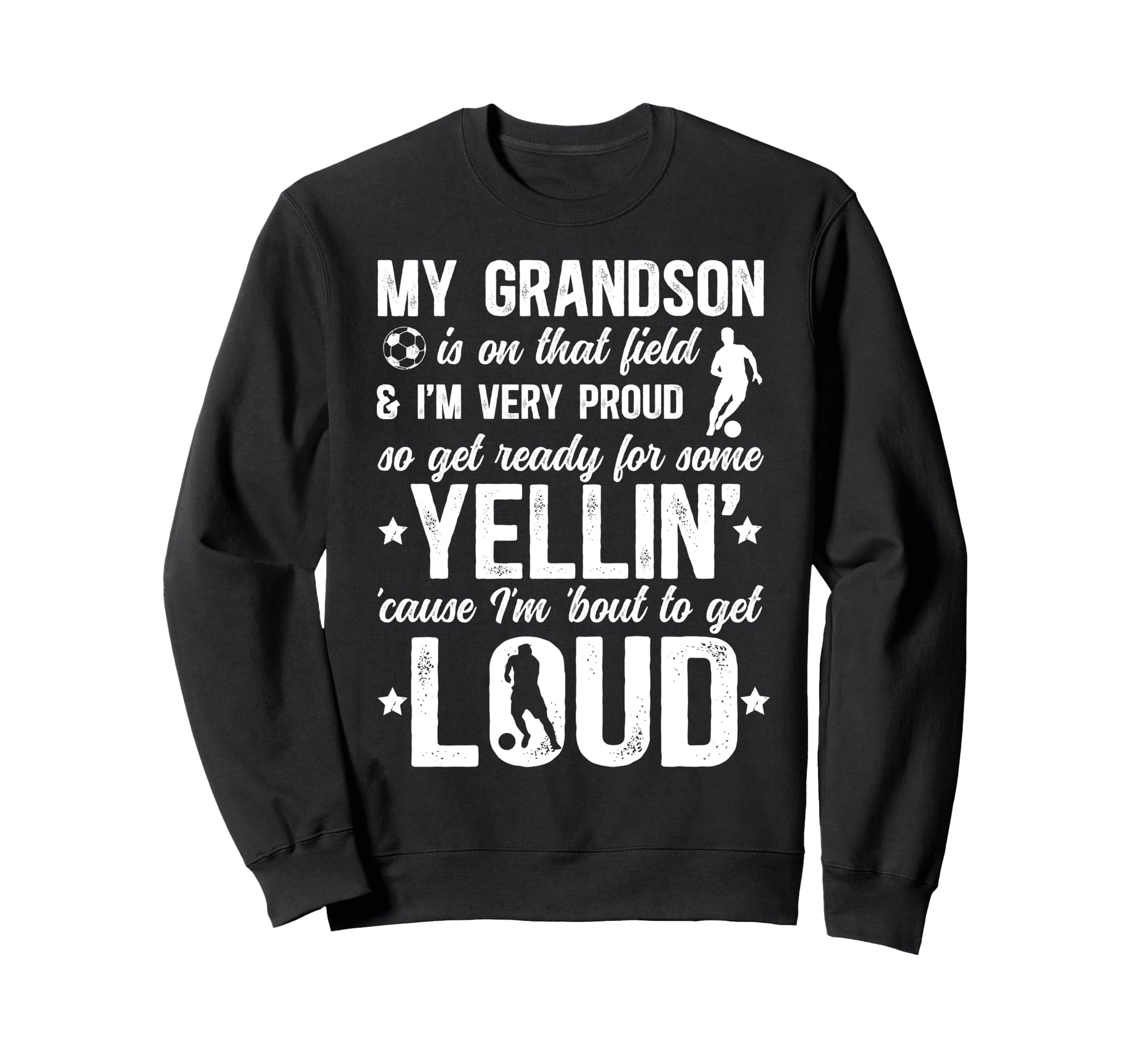 Very Proud Soccer Grandpa Soccer Sweatshirt - Novelty Apparel Unisex - T-Shirt, Sweatshirt, Hoodie