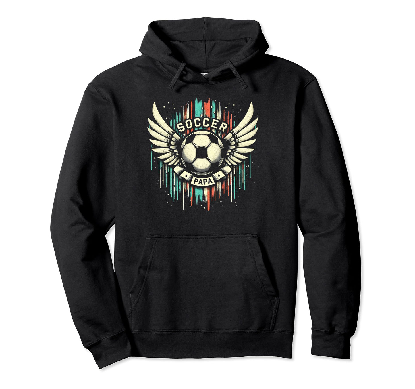 Soccer Papa Family Matching Dad Fathers Hoodie - Fun Novelty Design Unisex - T-Shirt, Sweatshirt, Hoodie