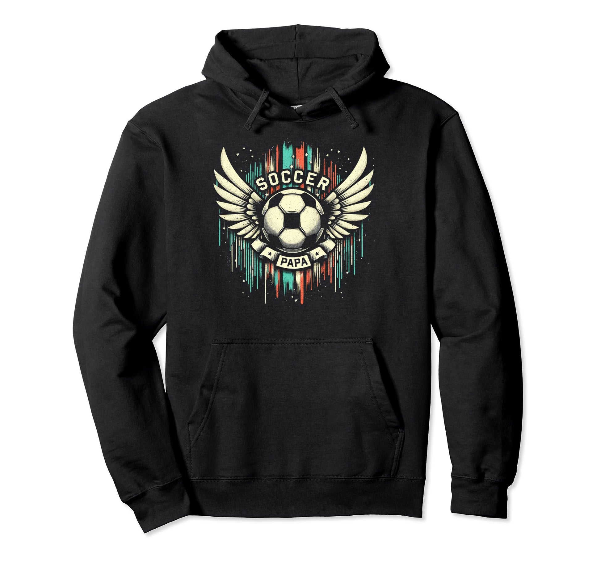 Soccer Papa Family Matching Dad Fathers Hoodie - Fun Novelty Design Unisex - T-Shirt, Sweatshirt, Hoodie