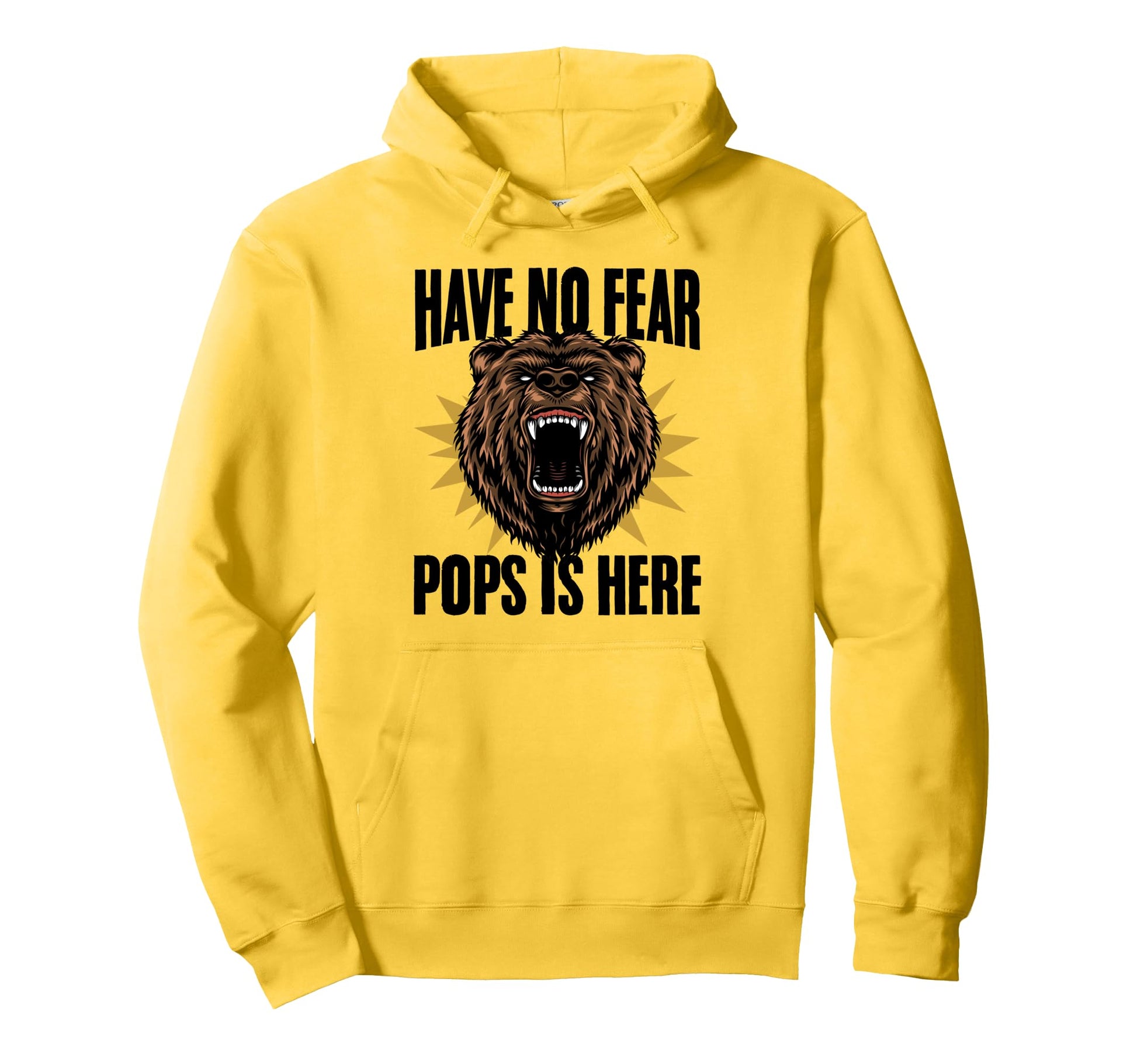 Fathers Day Grandparents Day Bear Face Hoodie - Custom Art Print Unisex - T-Shirt, Sweatshirt, Hoodie