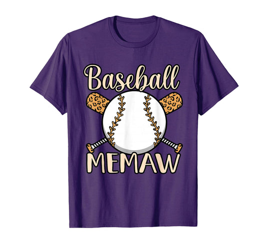 Baseball Memaw Sports Player Lover Coach T-Shirt - Unique Graphic Men Women - T-Shirt, Sweatshirt, Hoodie