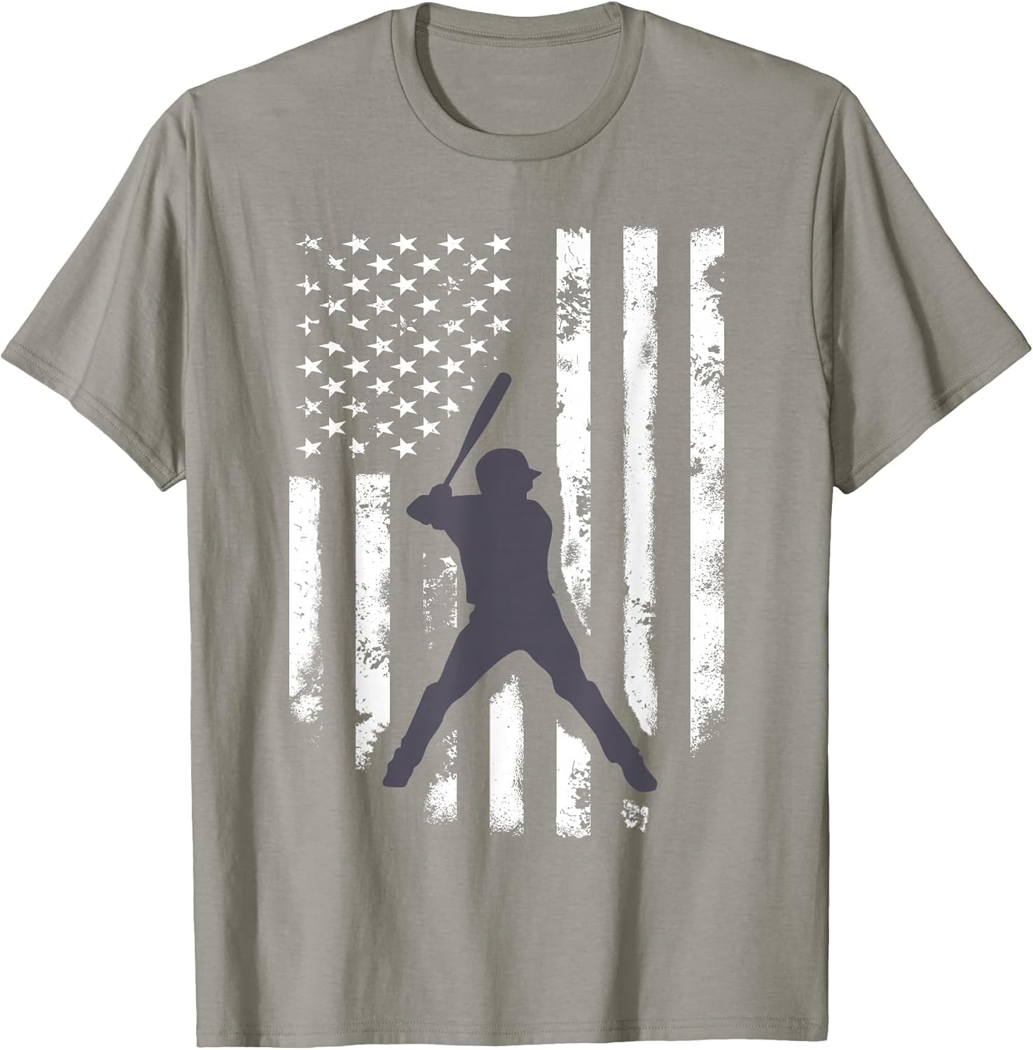 American Flag Baseball Shirt Cool Distressed Jersey Gift Tee T-Shirt baseball jersey product view 1