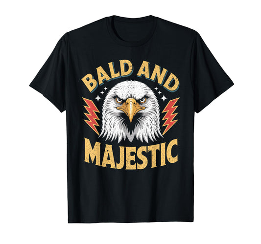 Bald Majestic Sexy Bald Guy Funny Dad T-Shirt - Novelty Apparel for Adults - T-Shirt, Sweatshirt, Hoodie
