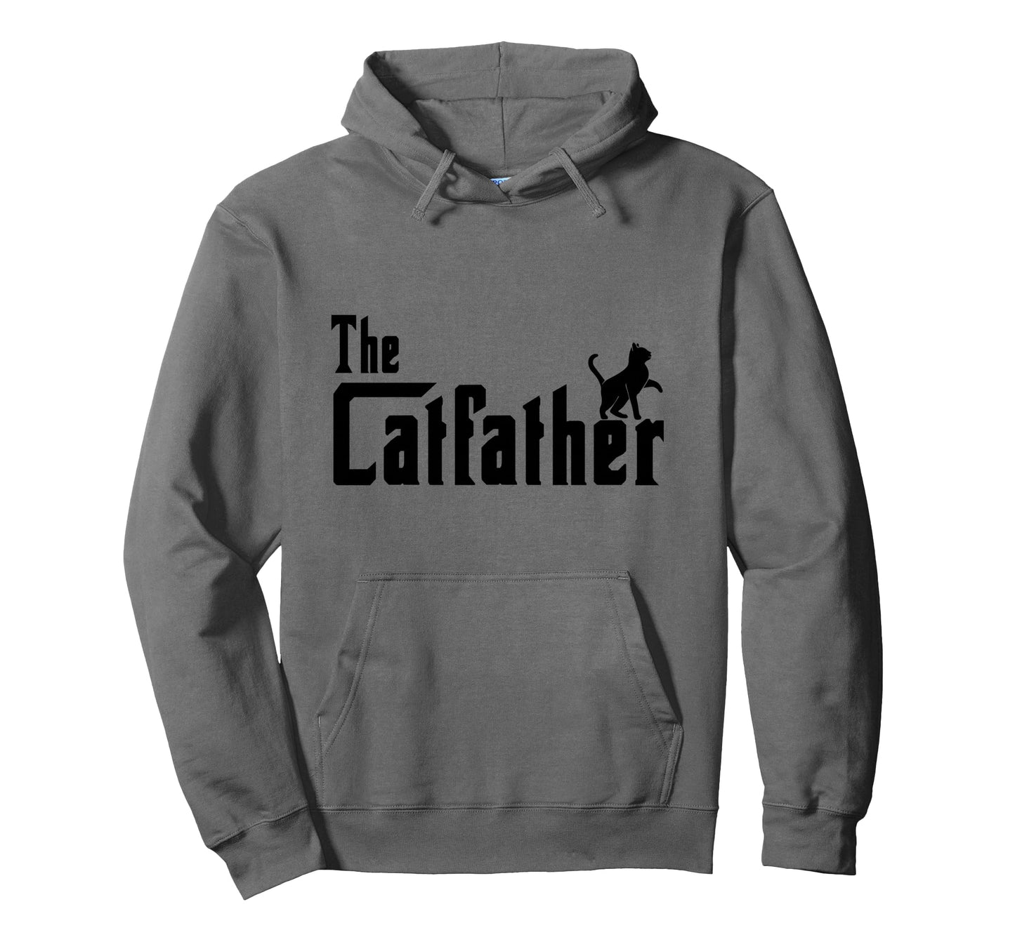 Cat Dad Father Sweet Little Cat Catfather Hoodie - Trendy Graphic Men Women - T-Shirt, Sweatshirt, Hoodie
