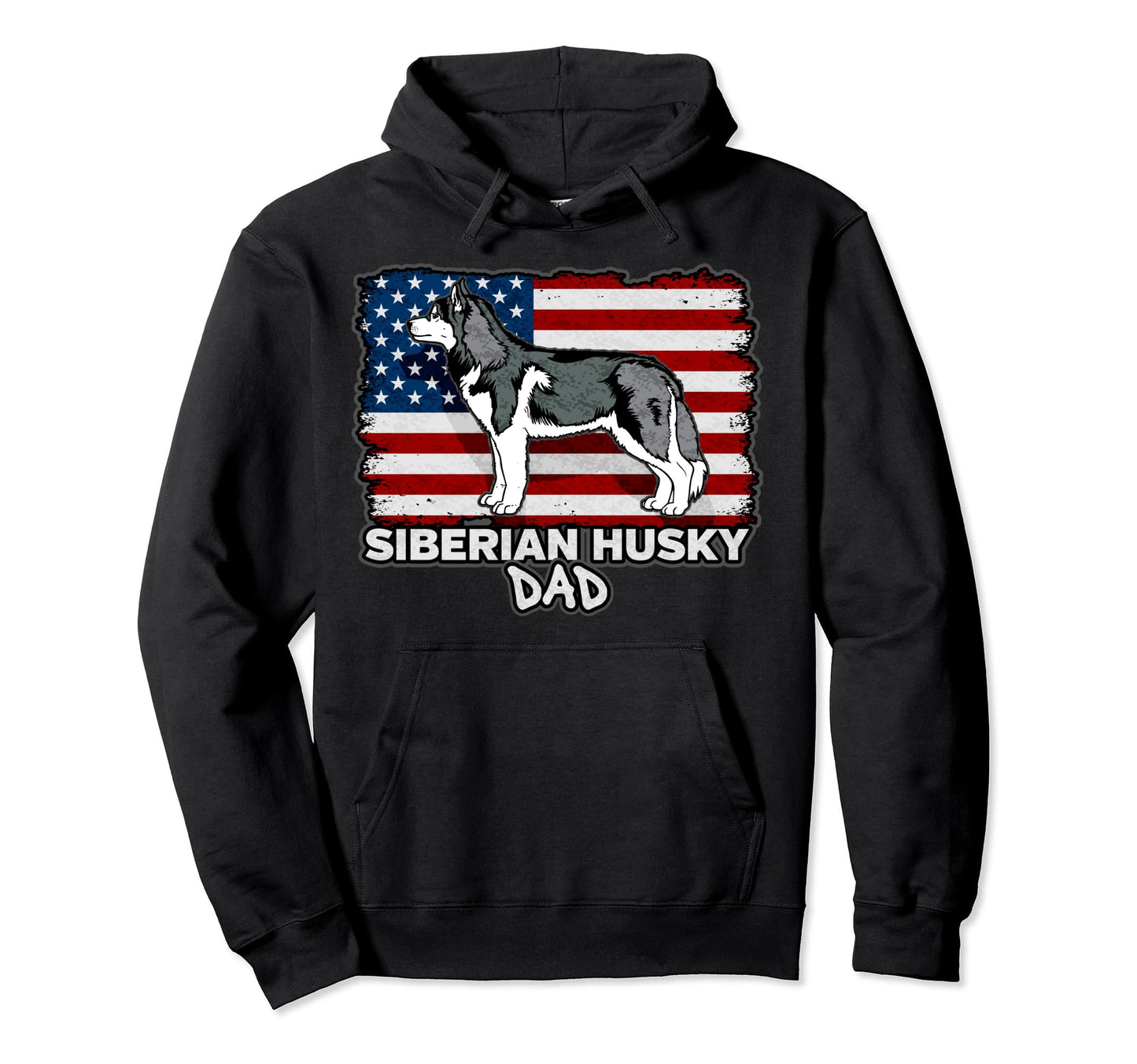 Siberian Husky Dog Dad Hoodie - Custom Art Print Unisex - T-Shirt, Sweatshirt, Hoodie