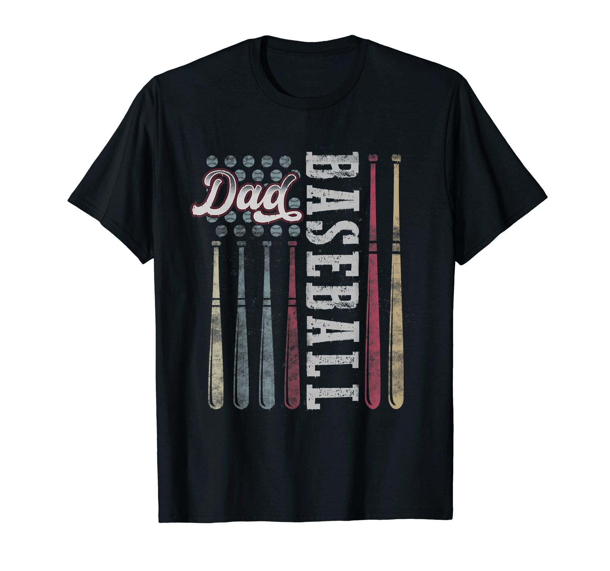 Mens Baseball Dad Funny Usa Flag T-Shirt - Fun Novelty Design Unisex - T-Shirt, Sweatshirt, Hoodie