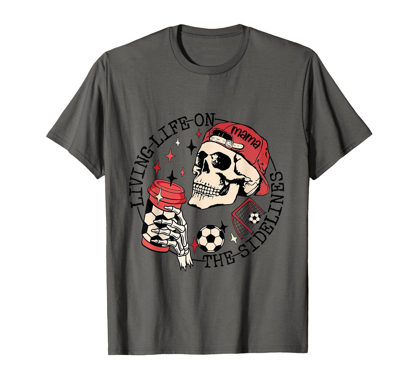 Soccer Mama Living Life Sidelines T-Shirt - Custom Art Print Unisex - T-Shirt, Sweatshirt, Hoodie