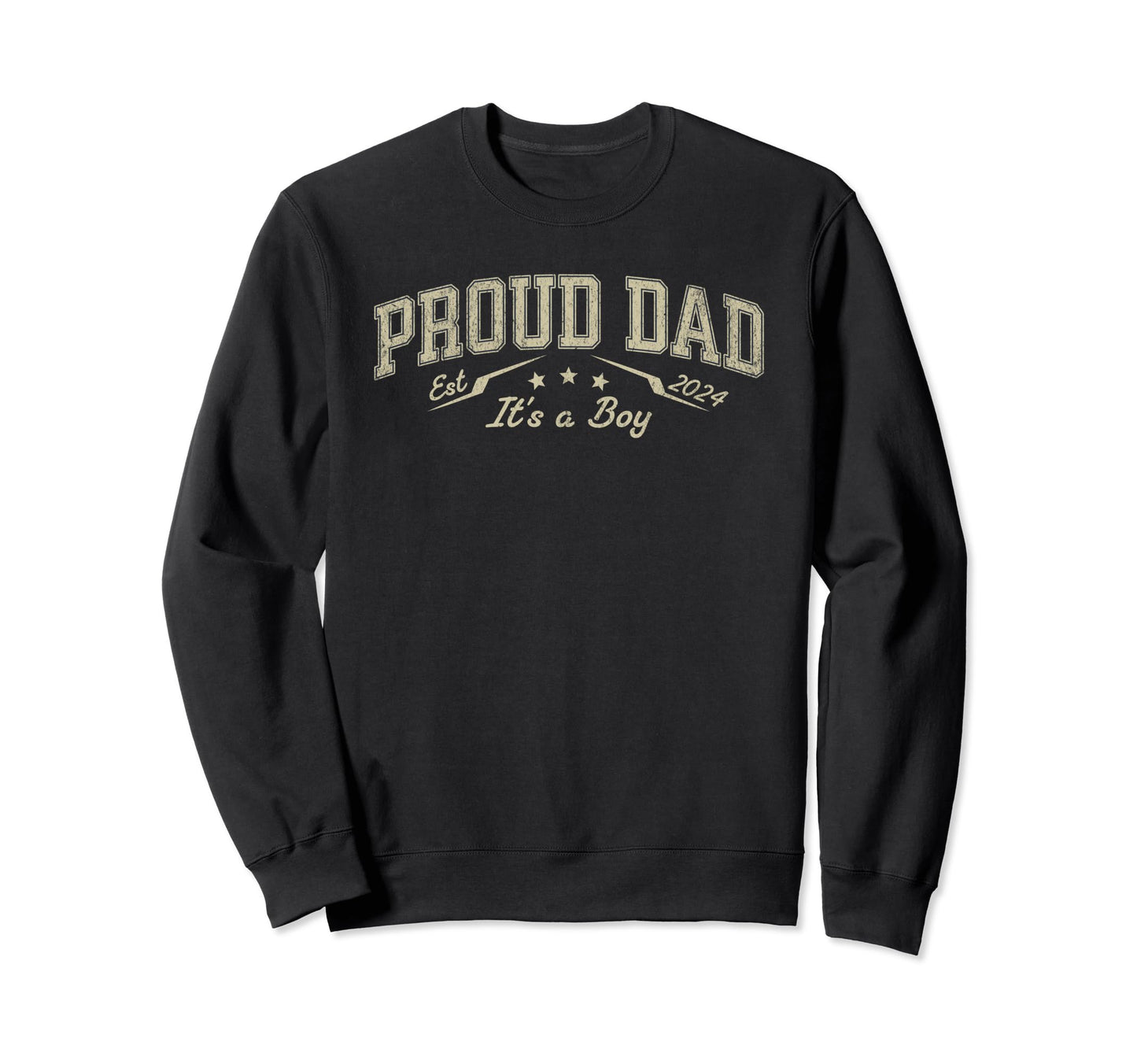 Promoted To Daddy Est 2024 Proud Sweatshirt - Fun Novelty Design Men Women - T-Shirt, Sweatshirt, Hoodie